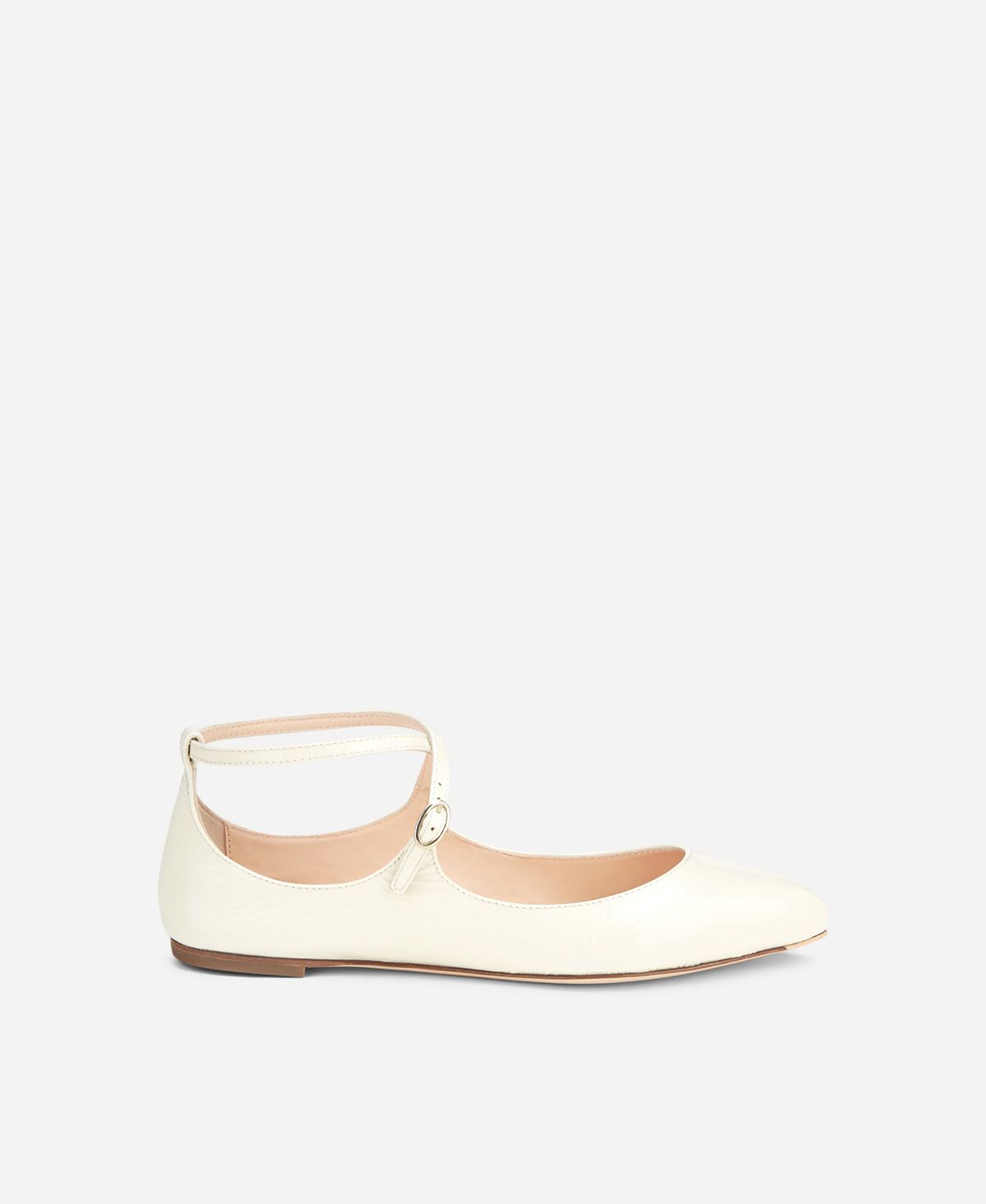 Agl Ballerina in pelle Crema Softy Ballet