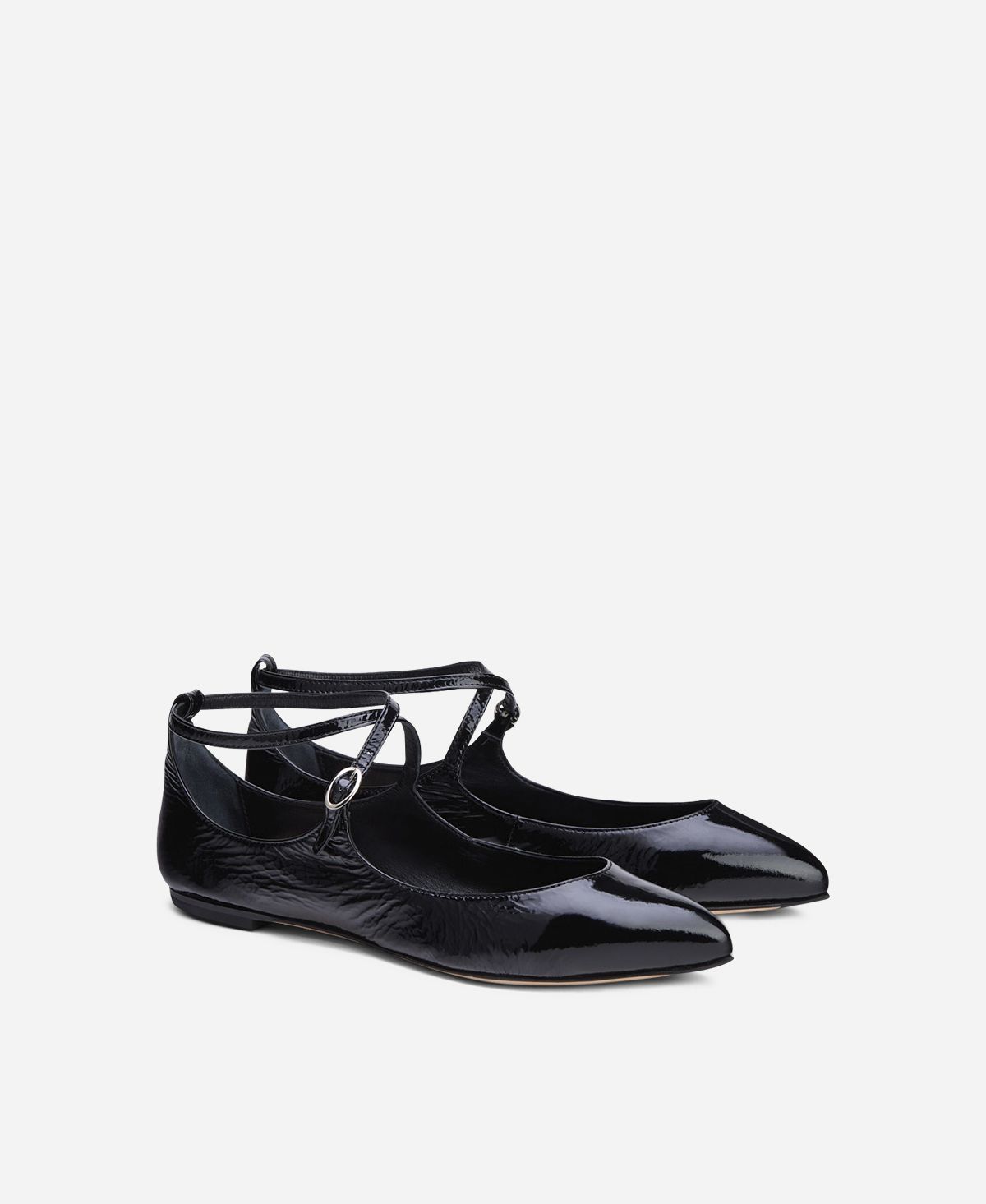 Agl Ballerina In Pelle Nero Softy Ballet