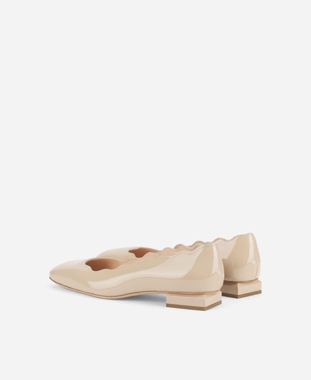 Agl Ballerina In Vernice Beige Angie L Wave