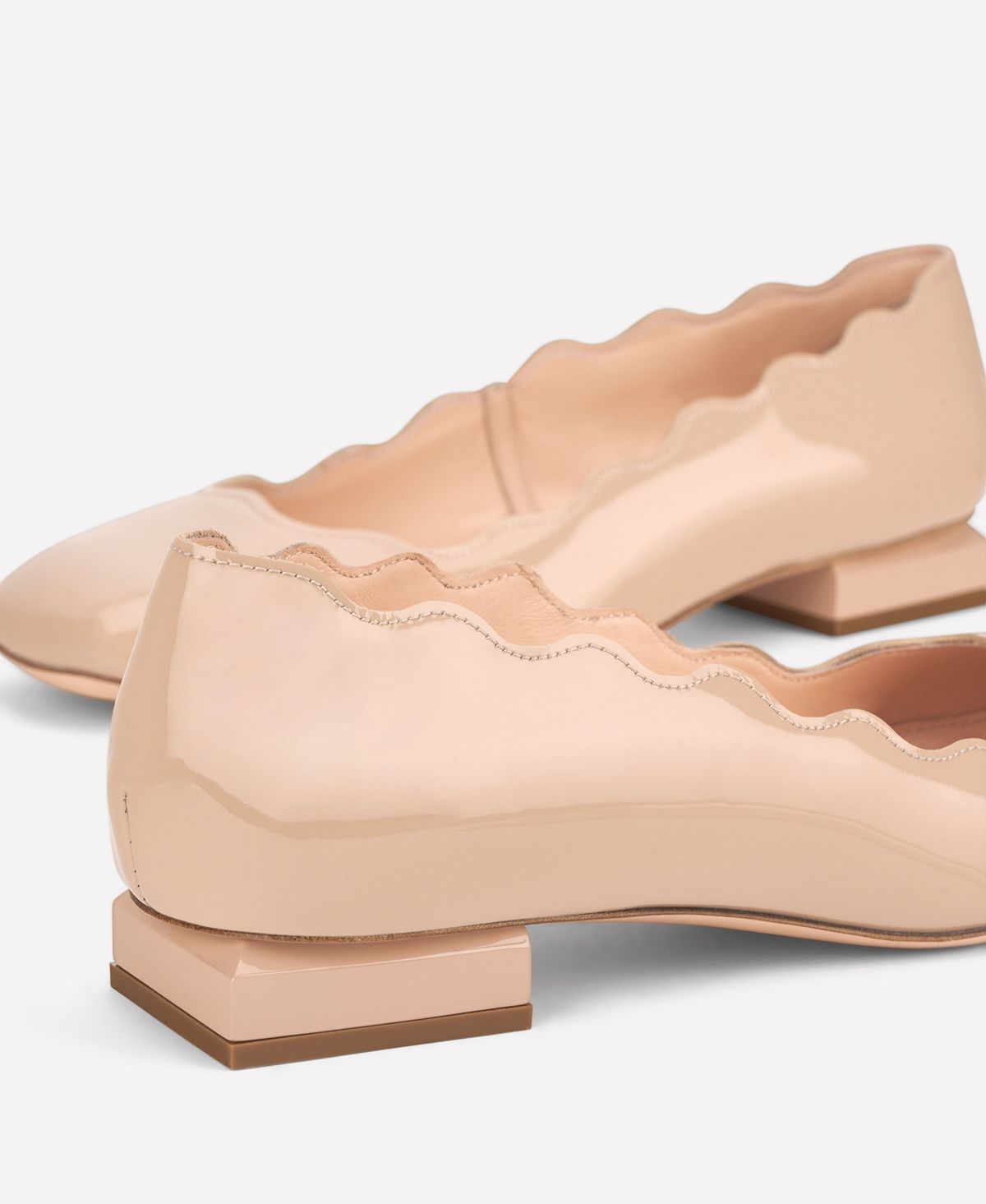 Agl Ballerina In Vernice Beige Angie L Wave