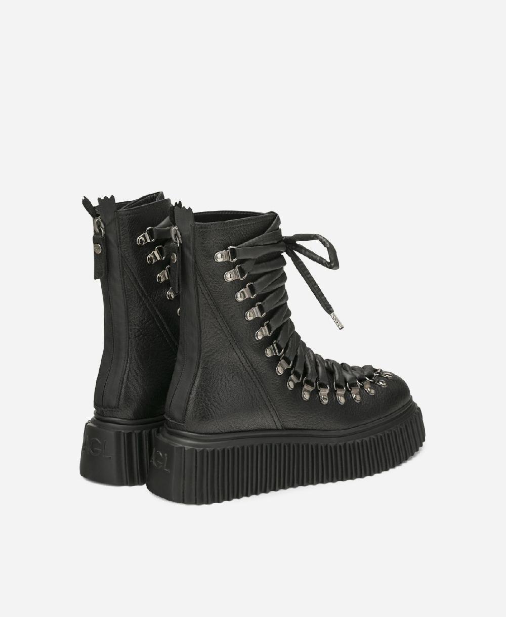 Agl Biker In Pelle Nero DROMO