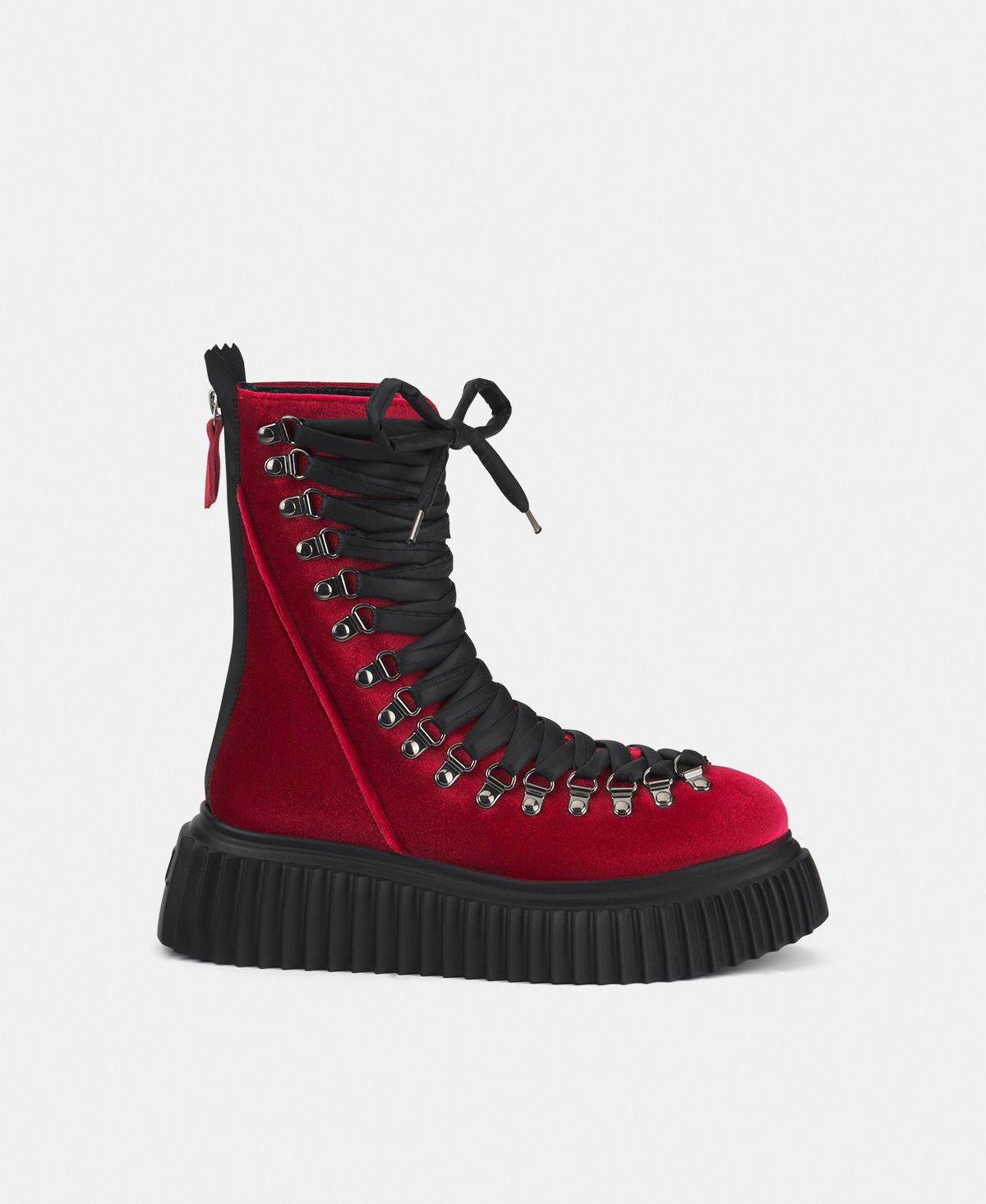 Agl Biker in pelle Rosso Dromo Velvet