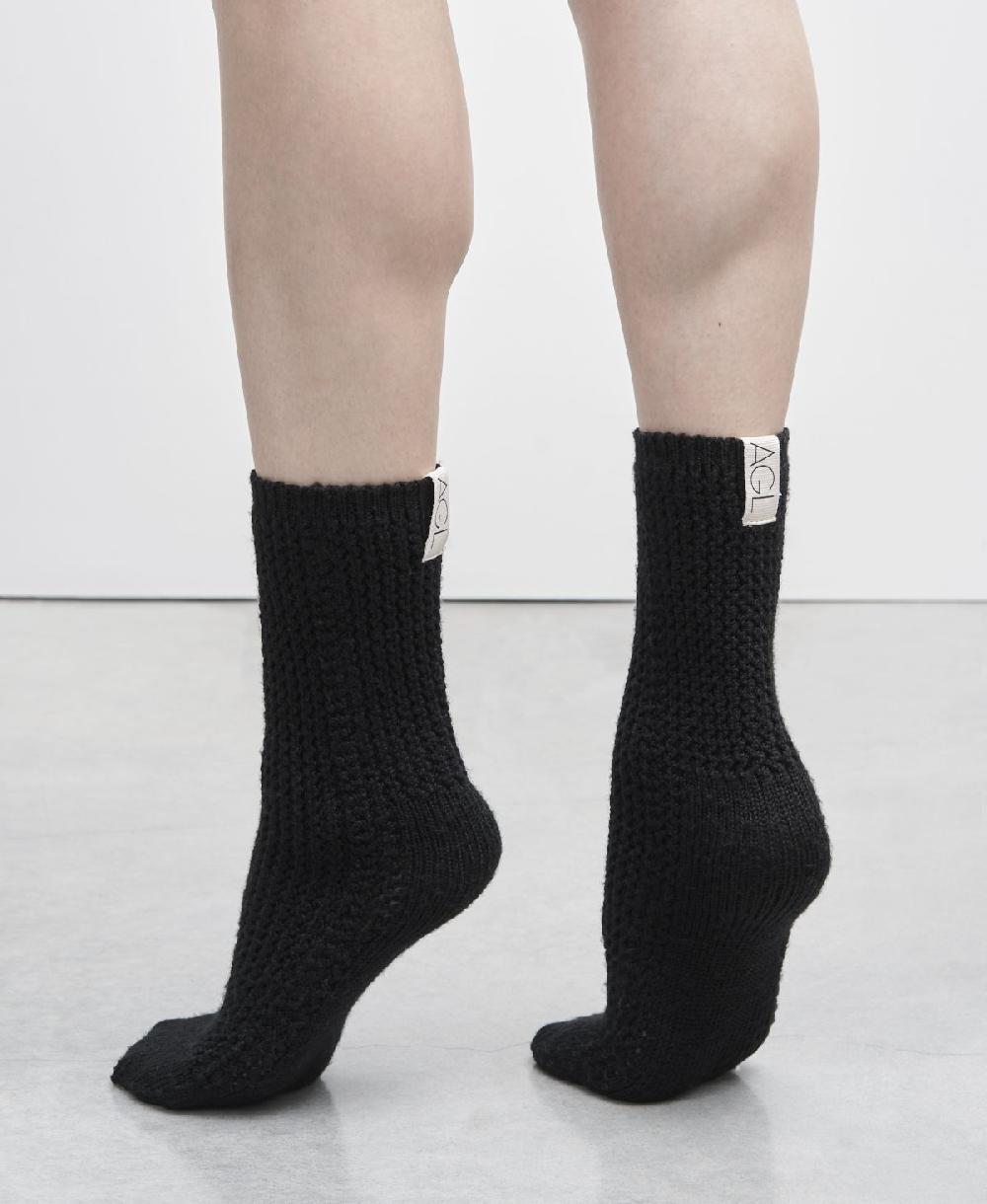 Agl Calze Di Lana Nero SOCK