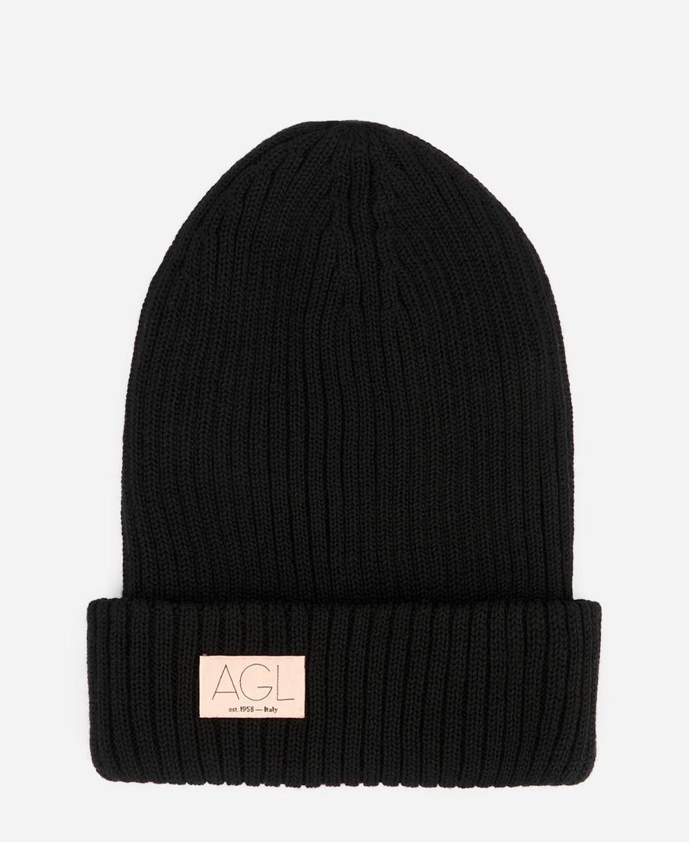 Agl Cuffia in lana Nero HATS WOOL