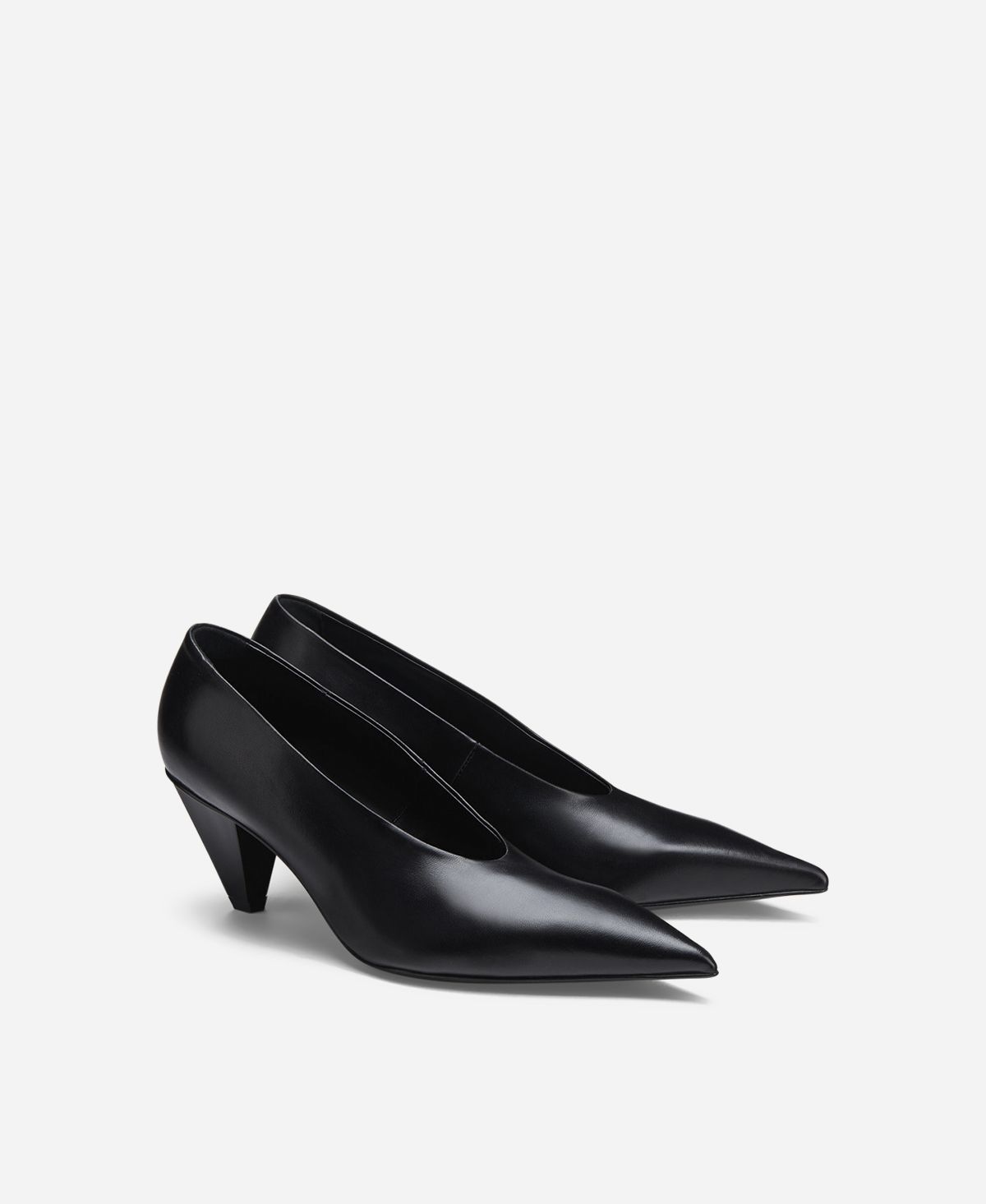 Agl Décolleté In Pelle Nero KNIFE PUMP