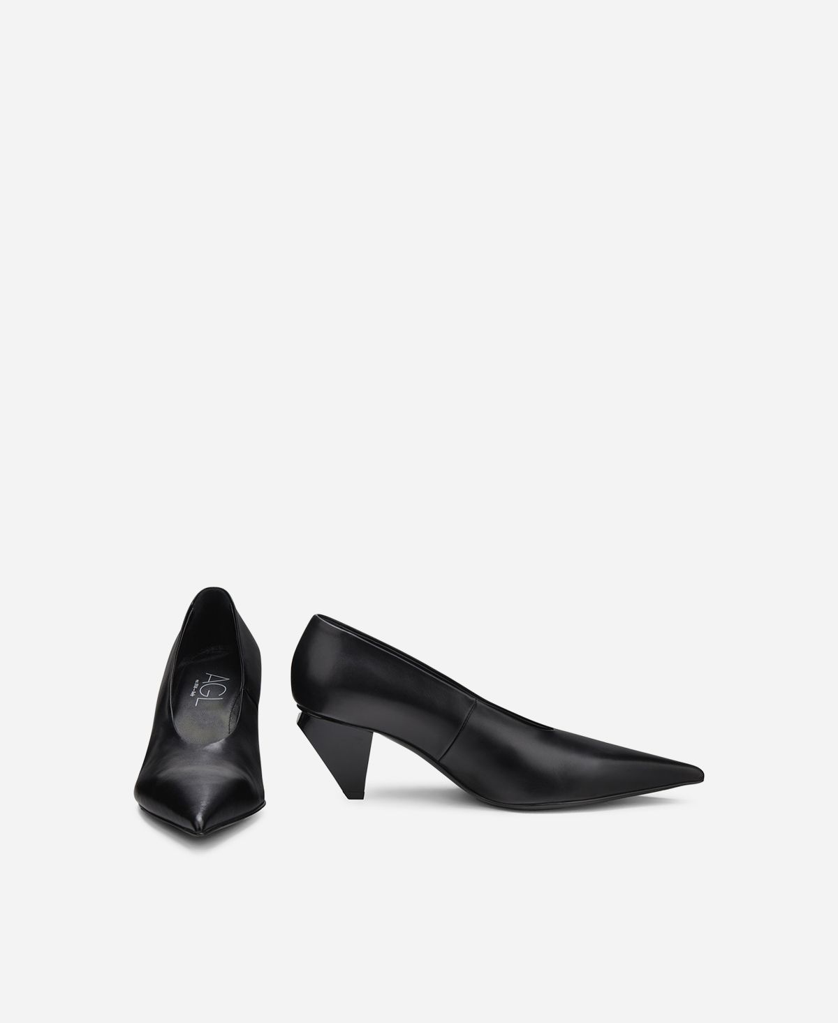 Agl Décolleté In Pelle Nero KNIFE PUMP