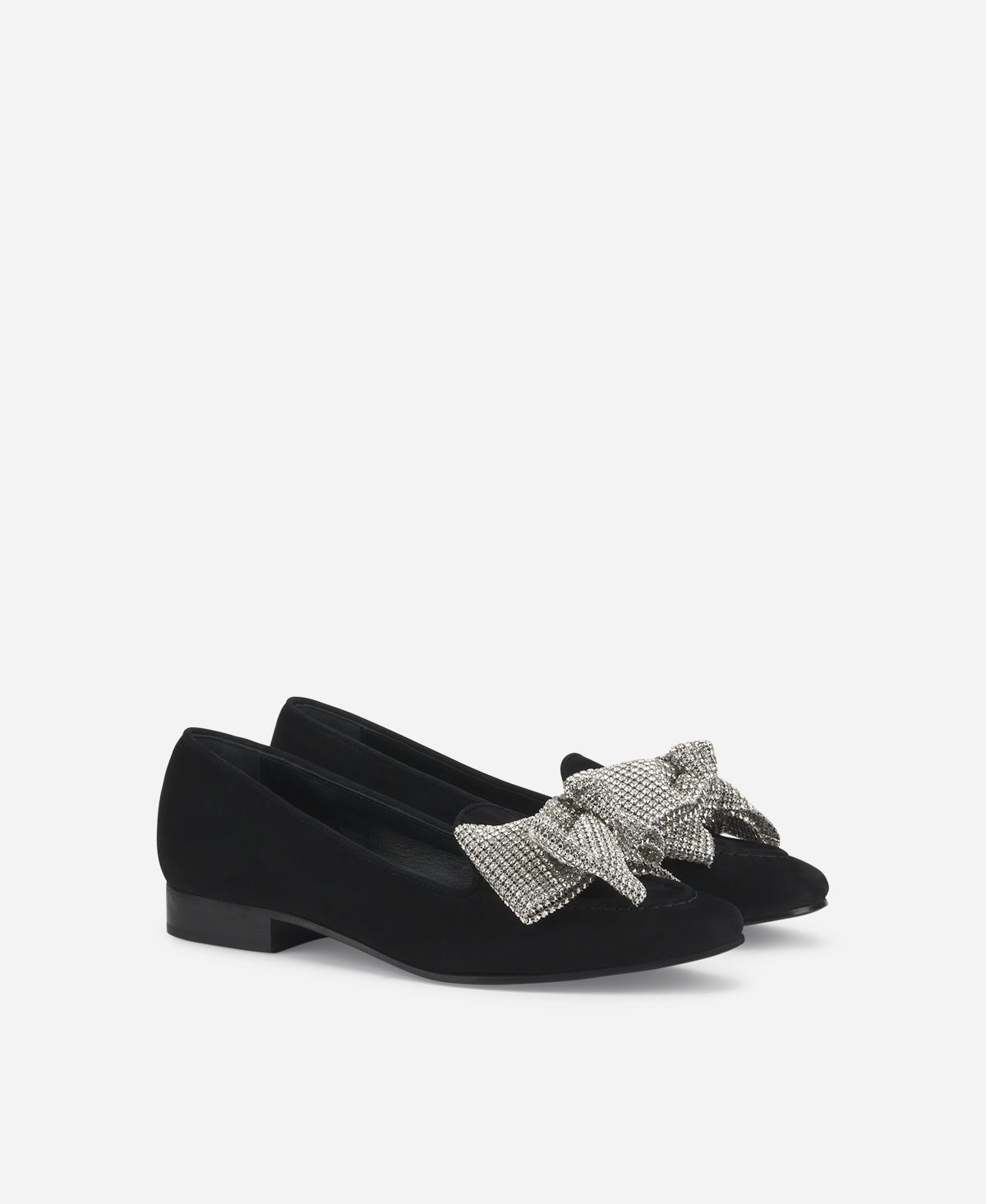 Agl Loafer Con Fiocco Nero Costanza Ribbon