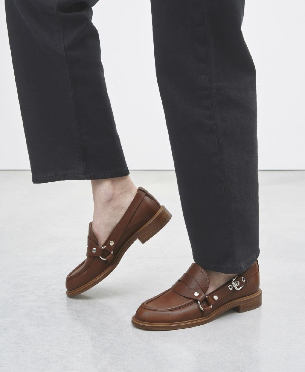 Agl Mocassino Con Fibbia Cuoio Stephan