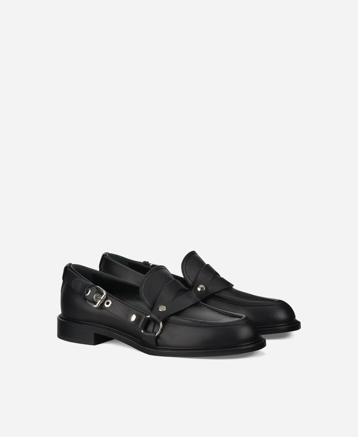 Agl Mocassino Con Fibbia Nero Stephan