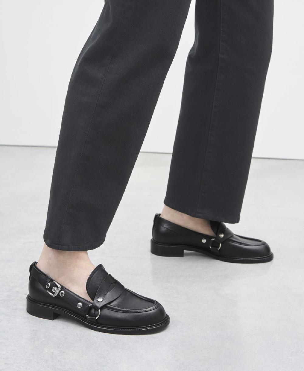 Agl Mocassino Con Fibbia Nero Stephan