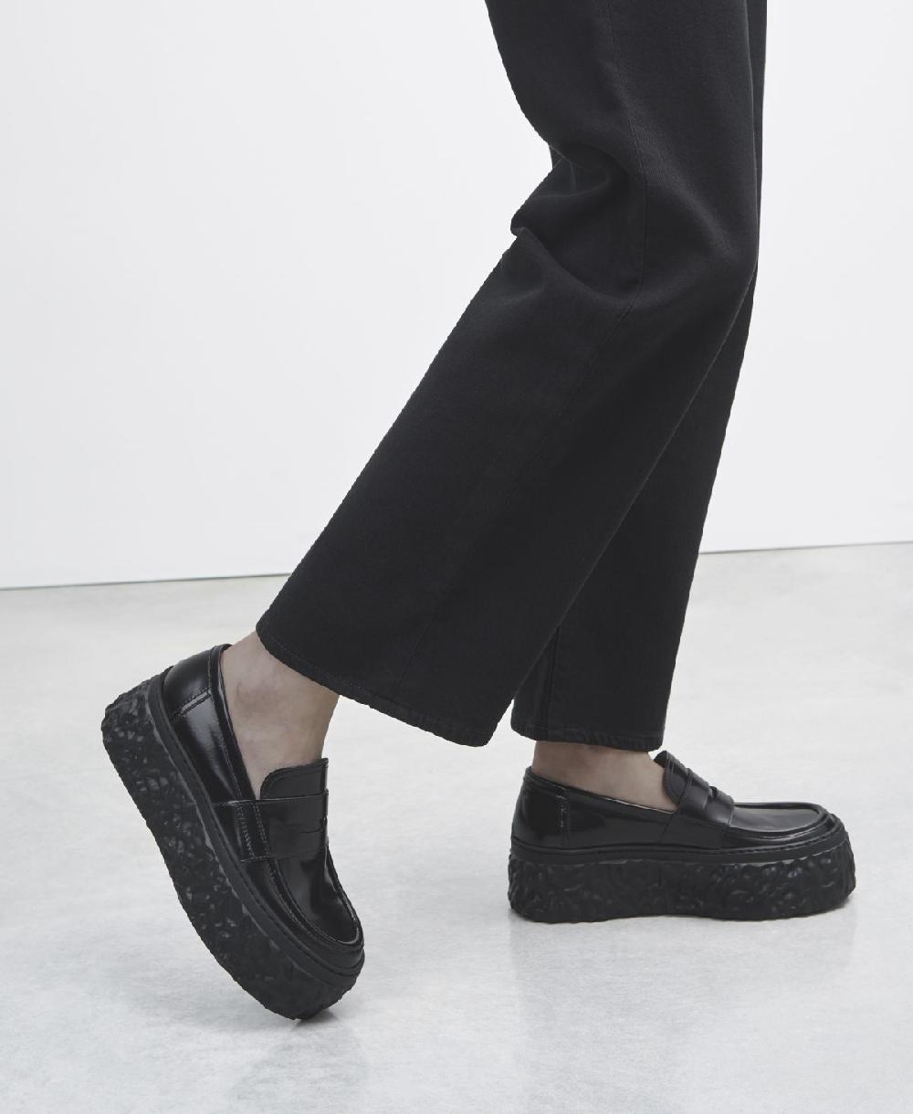 Agl Mocassino Con Platform Nero Magma Moc