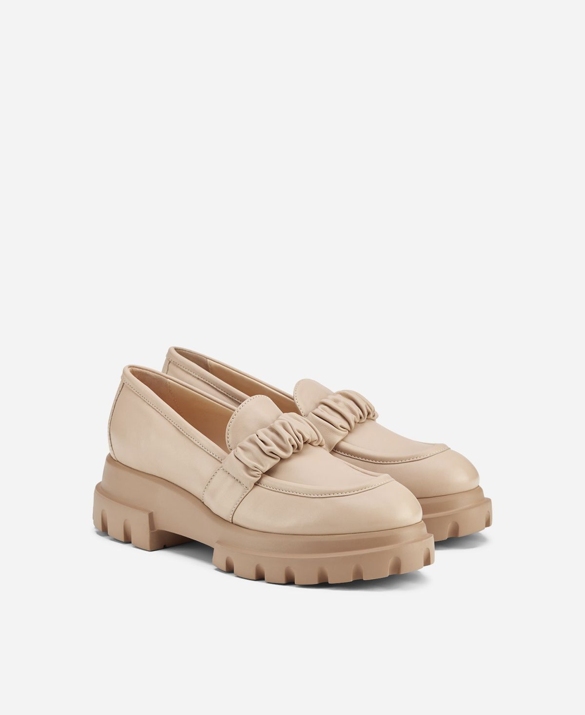 Agl Mocassino Con Rouche Beige CELESTE