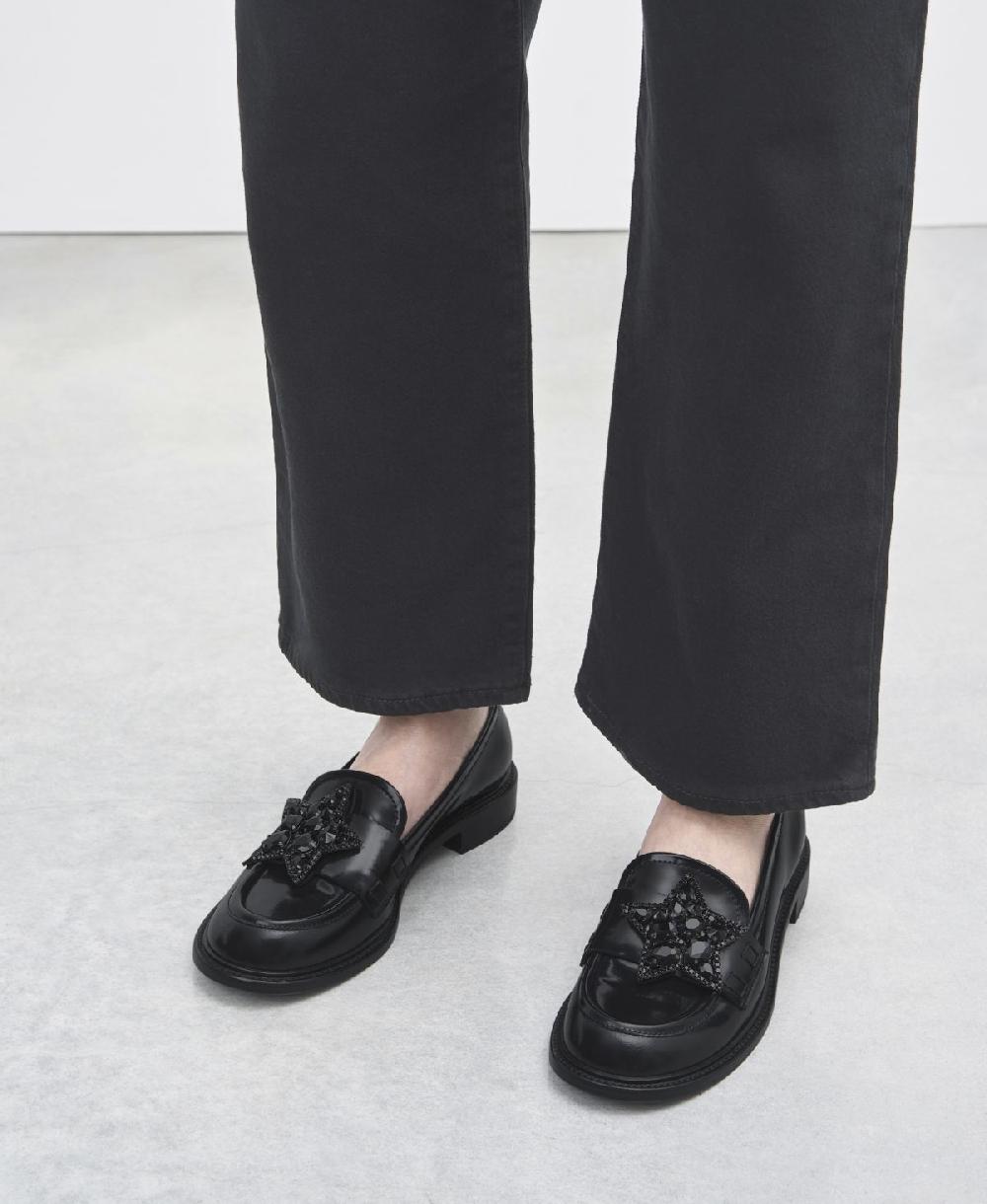 Agl Mocassino Con Stella Nero Olivia Star