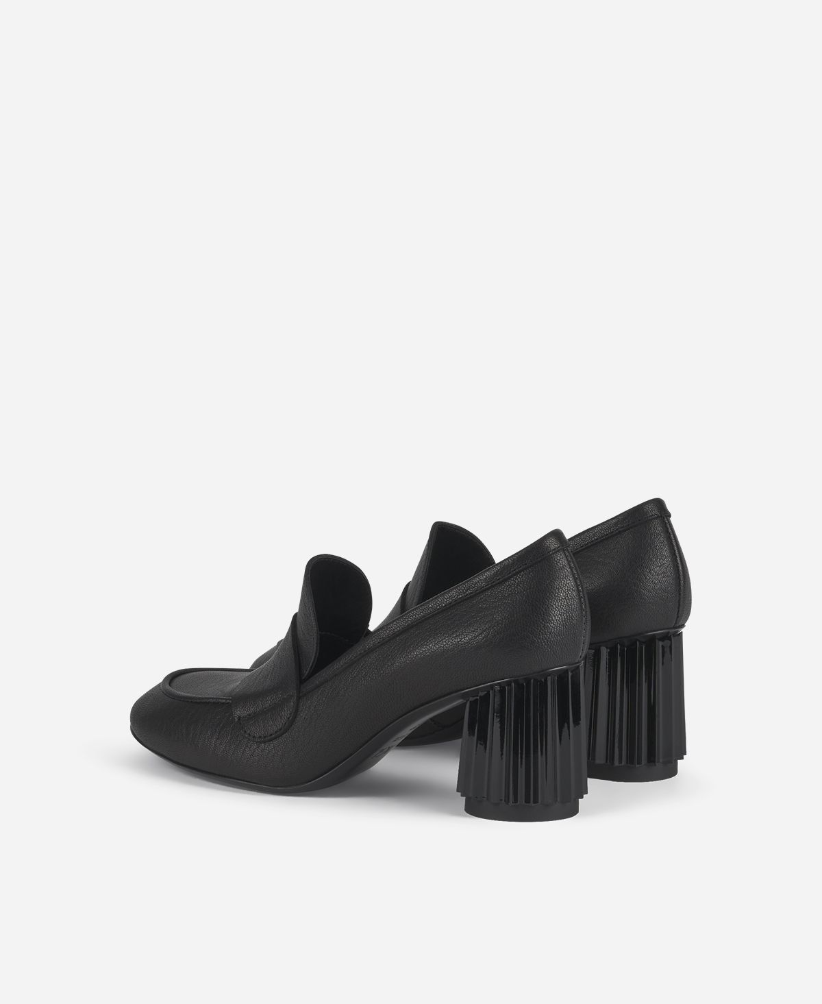 Agl Mocassino Con Tacco Nero Dorica M Moc