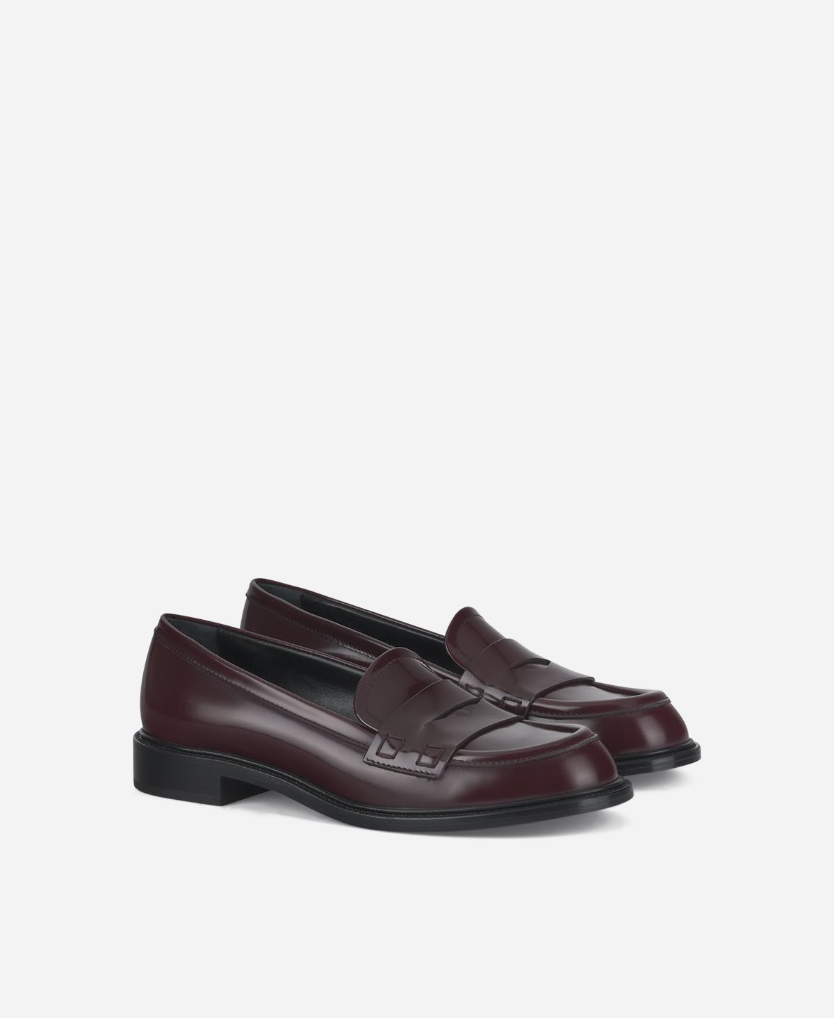 Agl Mocassino In Pelle Bordeaux Olivia