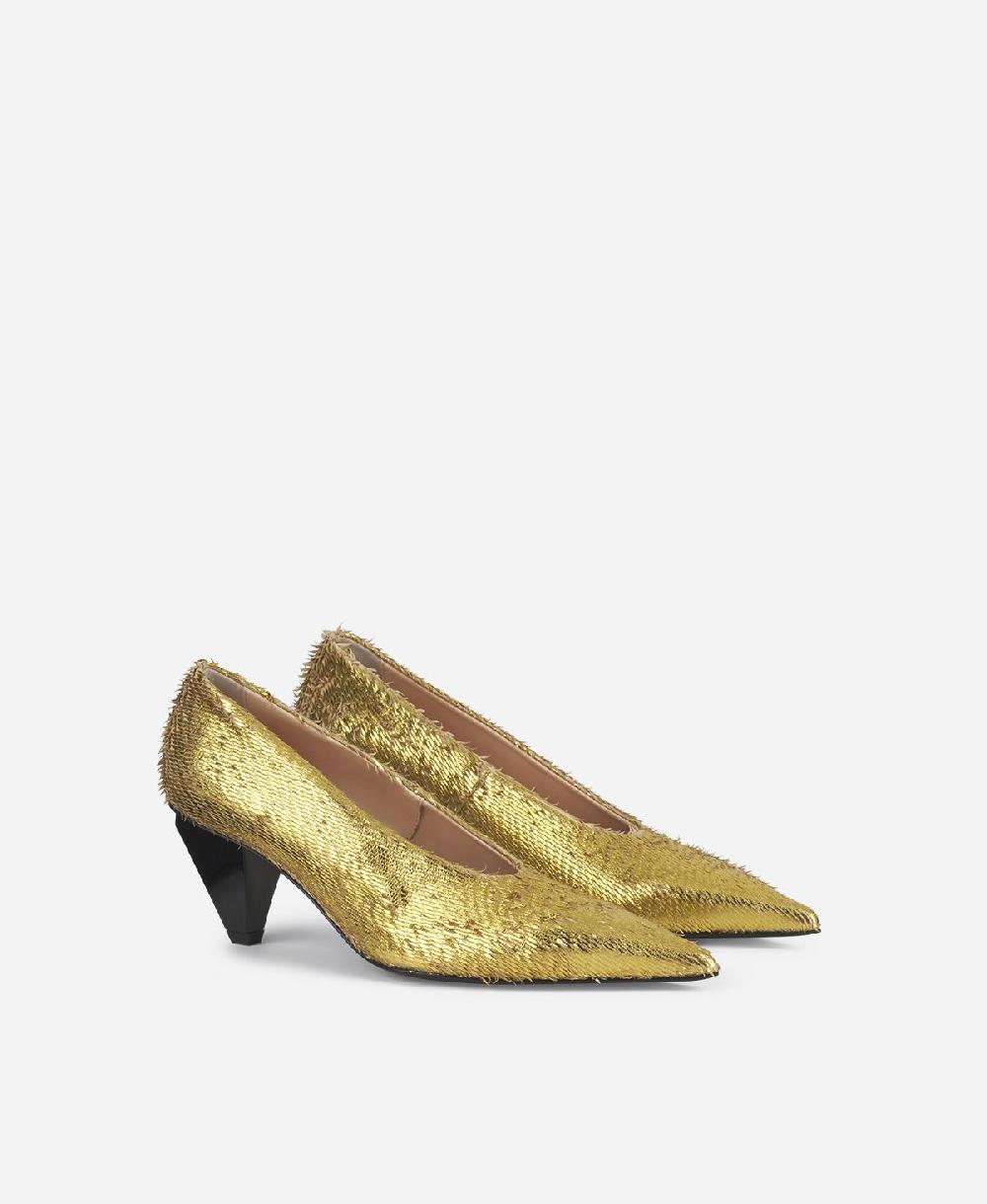 Agl Pump In Pelle Oro Knife Pump