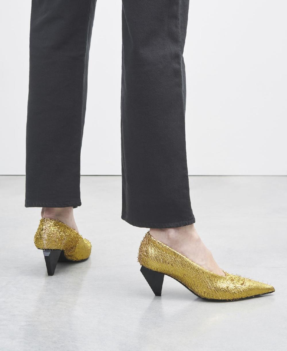 Agl Pump In Pelle Oro Knife Pump