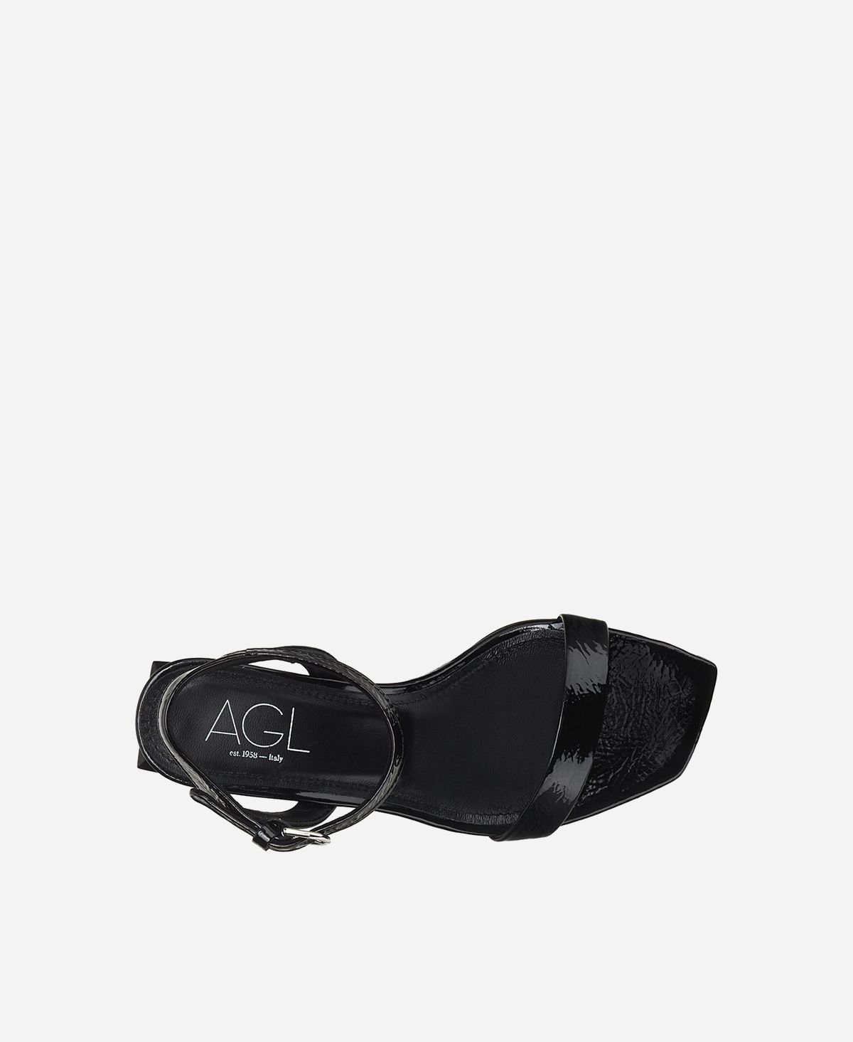 Agl Sandalo Con Tacco Cubico Nero Angie