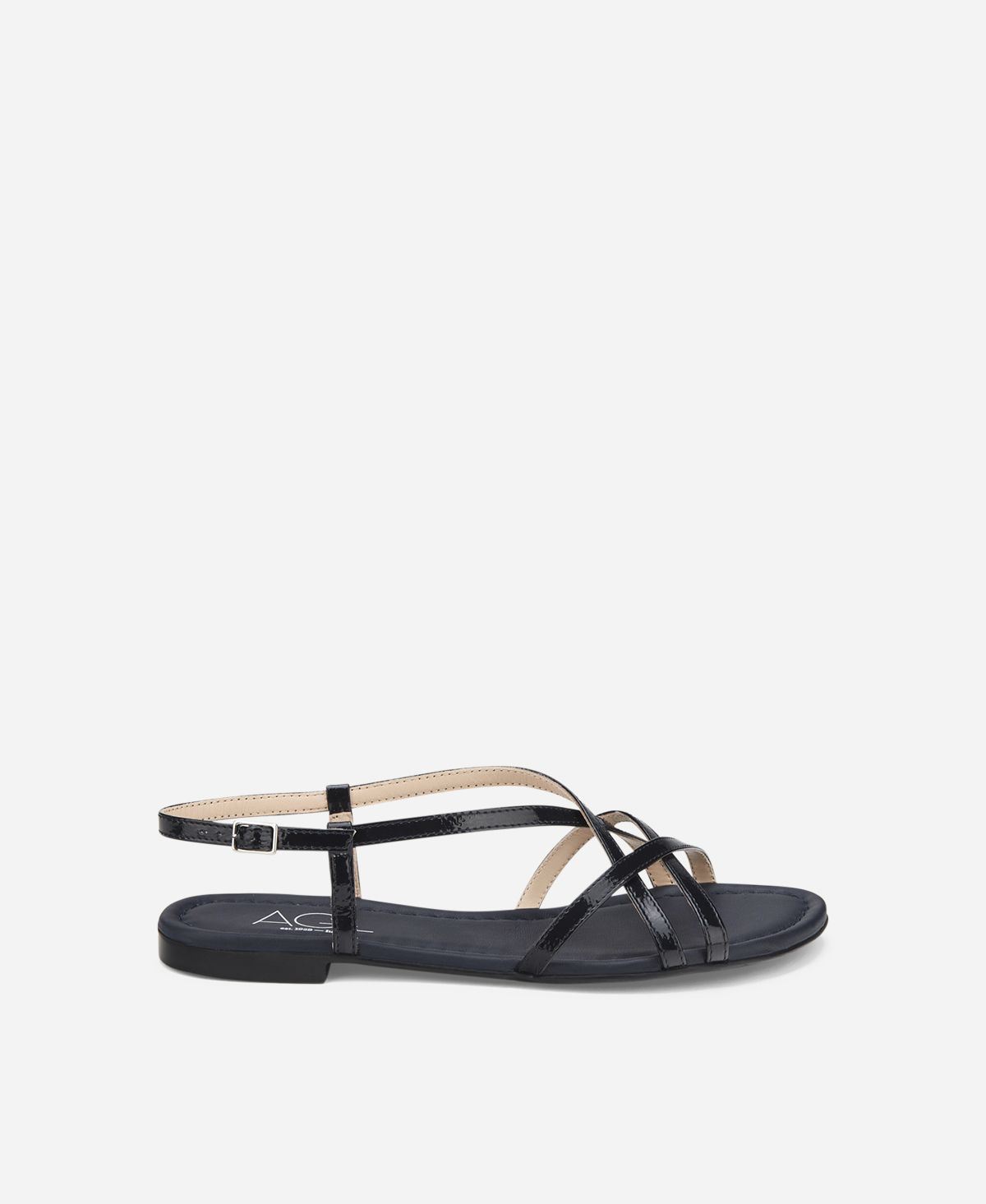 Agl Sandalo in pelle metal Blu notte Summer Straps