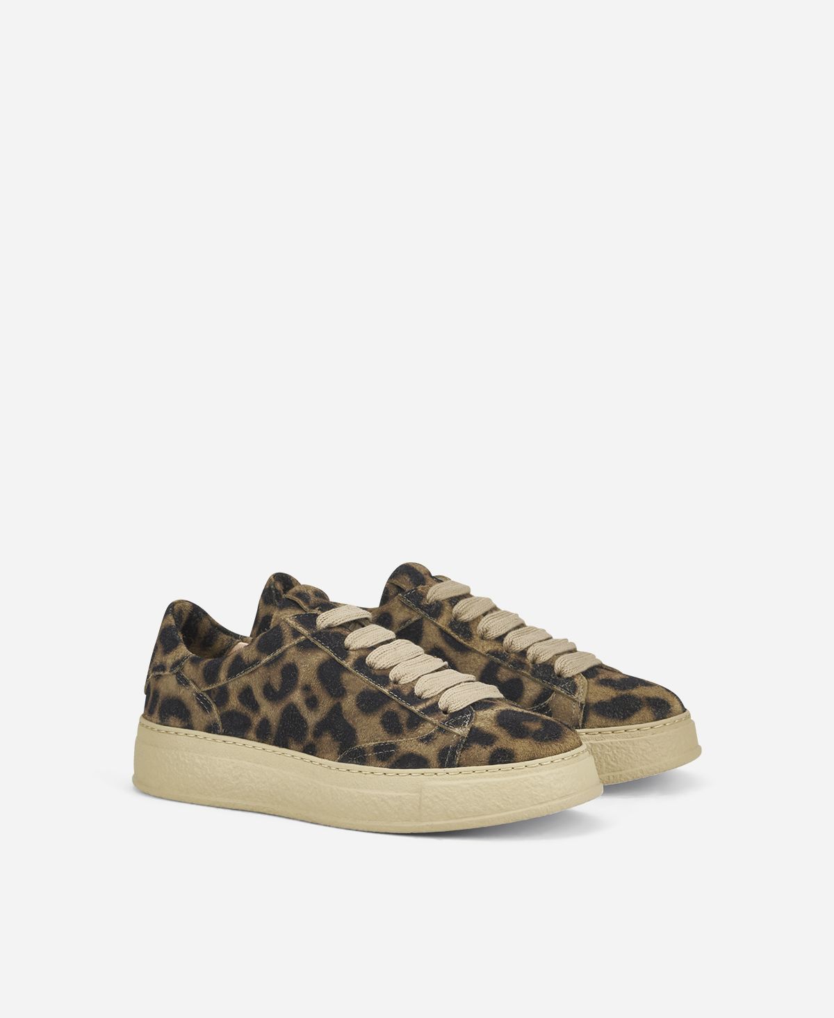 Agl Sneaker Animalier Stampa Leopard Giuly Lace Up