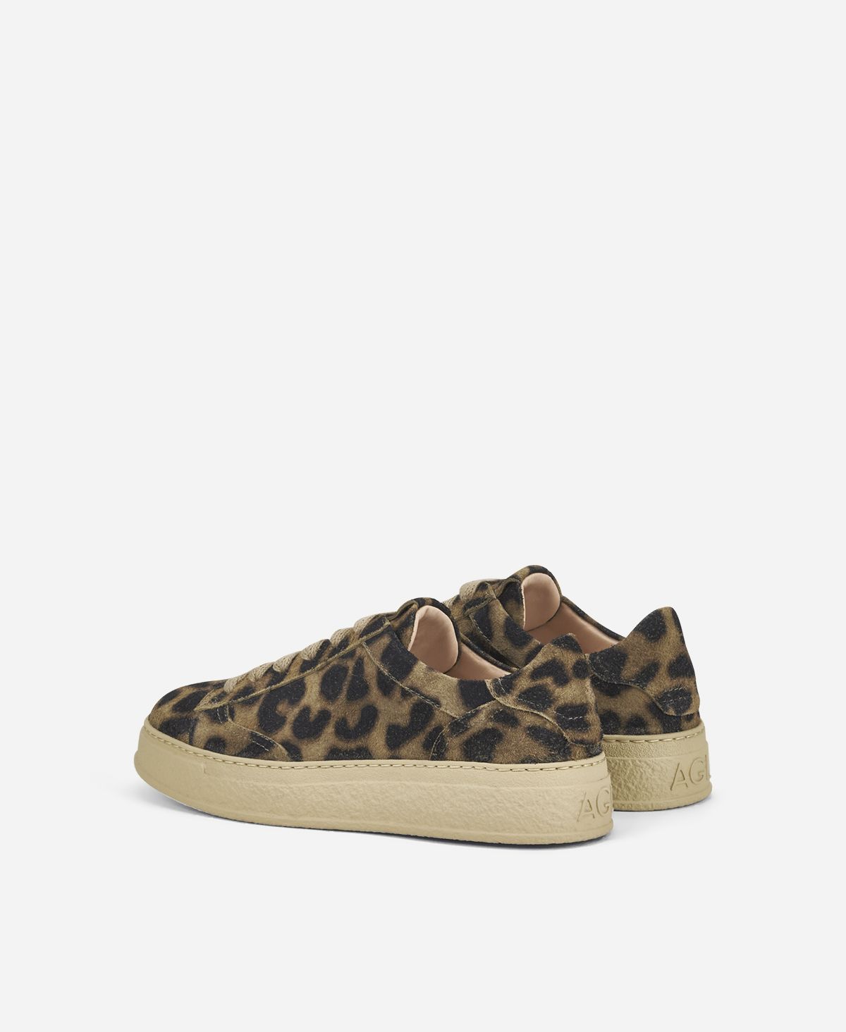 Agl Sneaker Animalier Stampa Leopard Giuly Lace Up