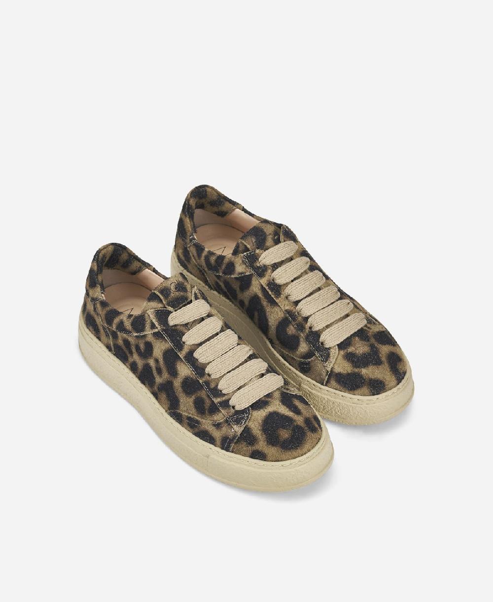 Agl Sneaker Animalier Stampa Leopard Giuly Lace Up
