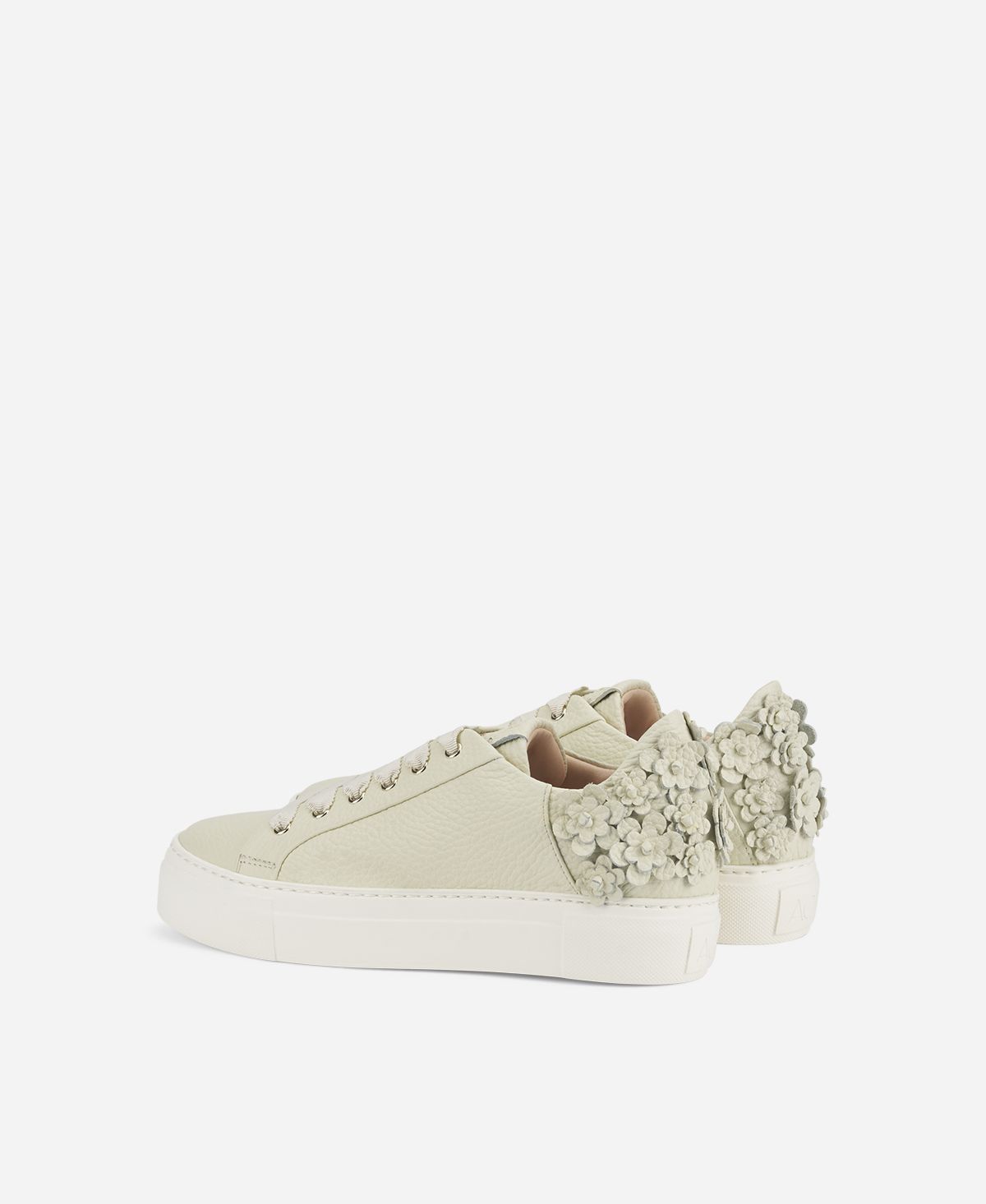 Agl Sneaker Con Fiori Avorio Eugenia