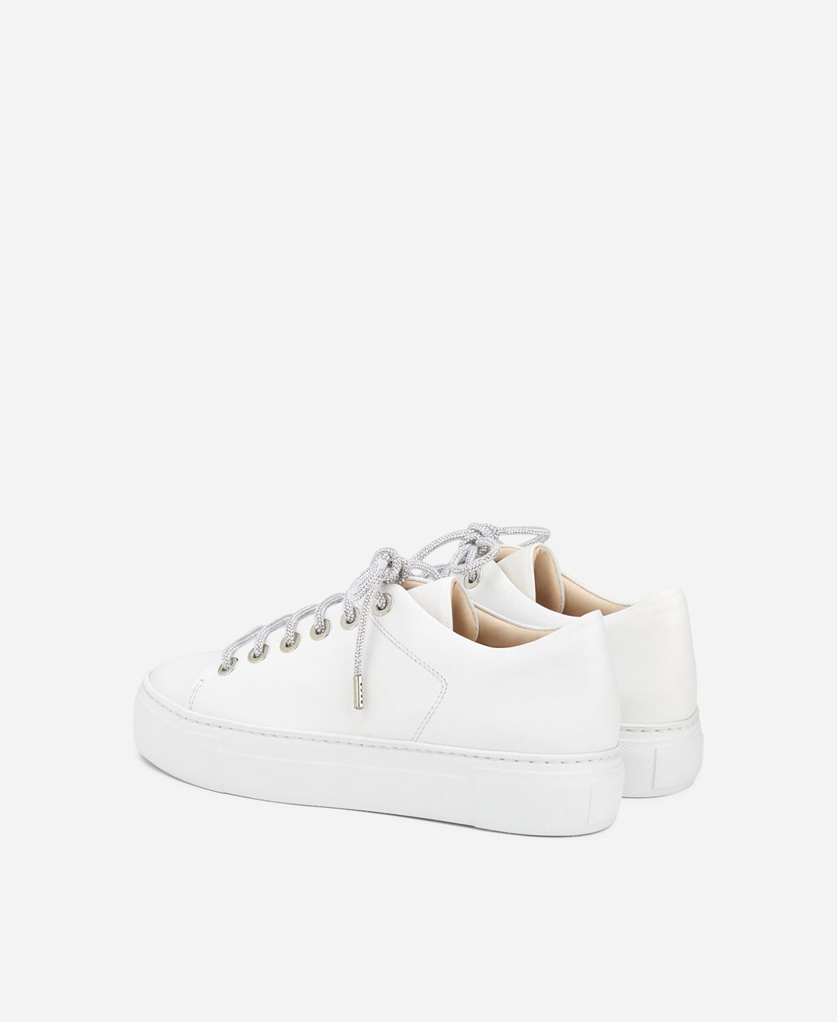 Agl Sneaker Con Lacci Gioiello Bianco Crystal