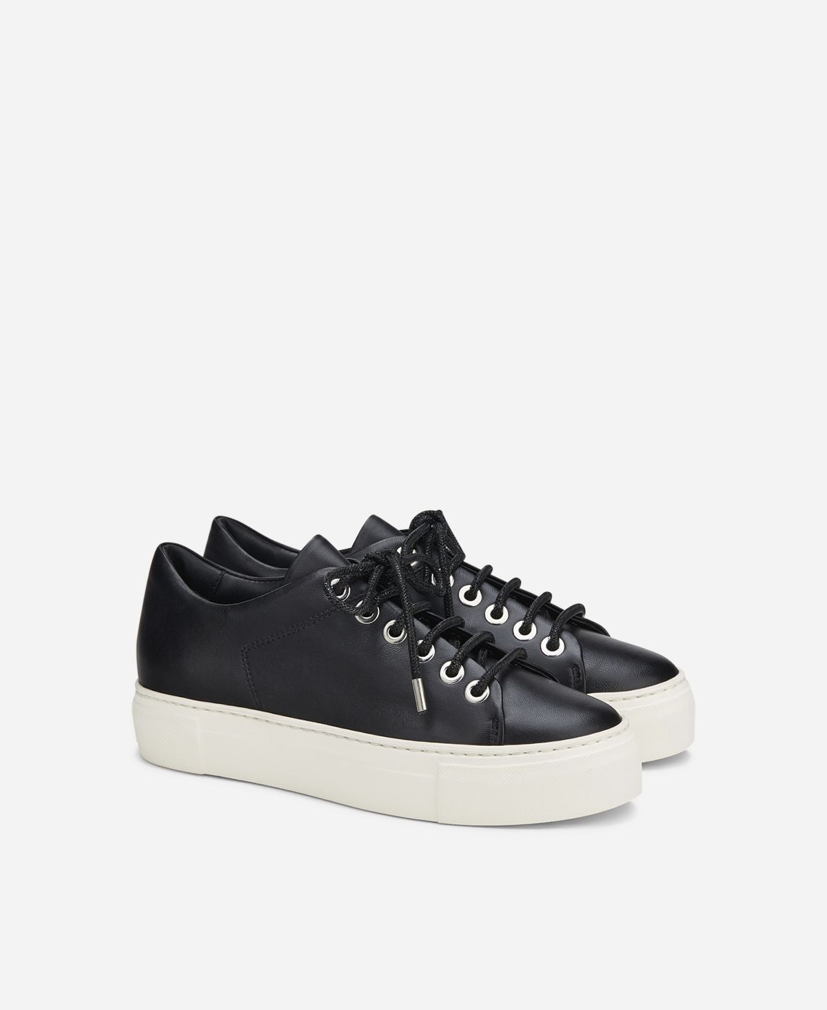 Agl Sneaker Con Lacci Gioiello Nero Crystal