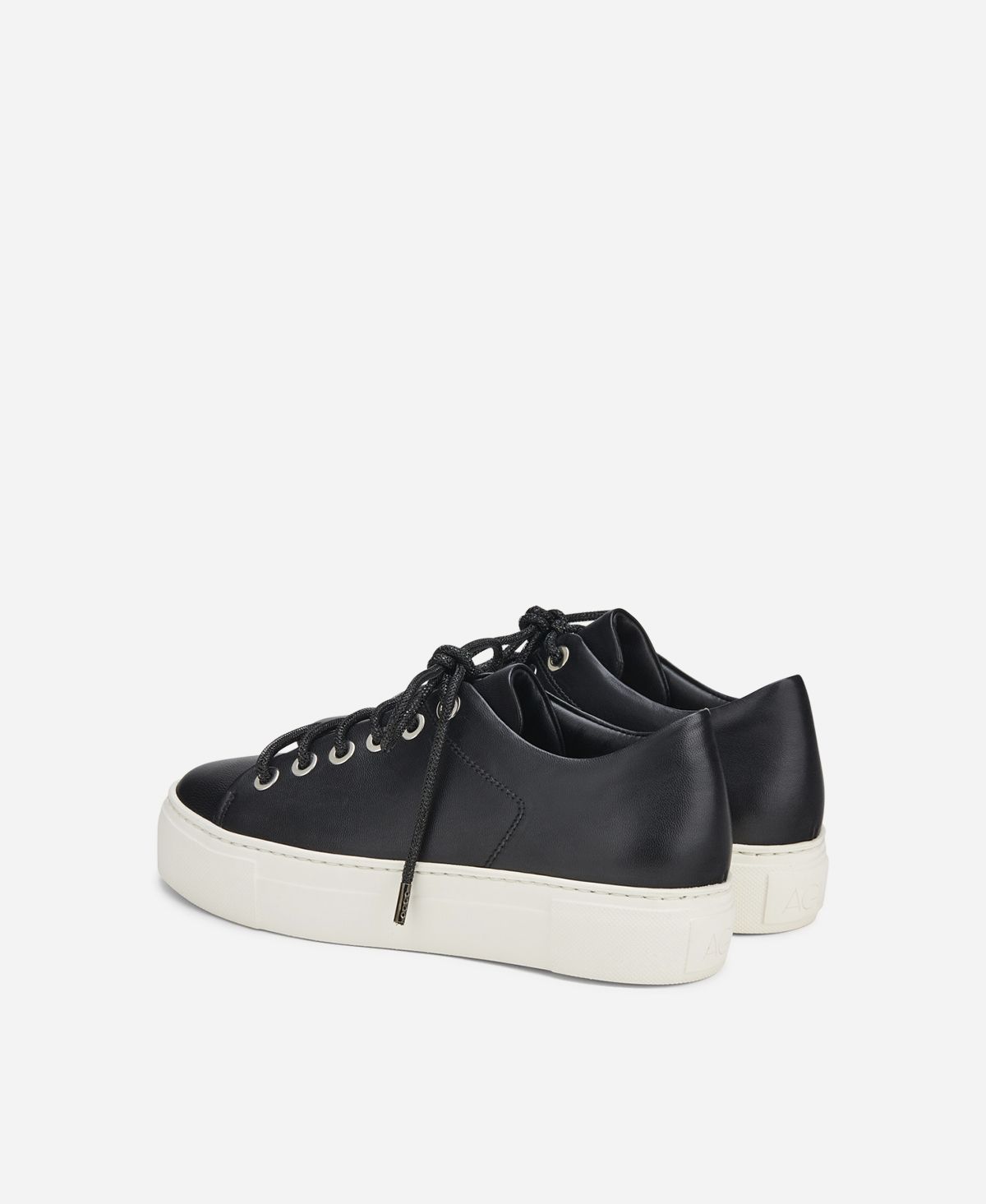 Agl Sneaker Con Lacci Gioiello Nero Crystal