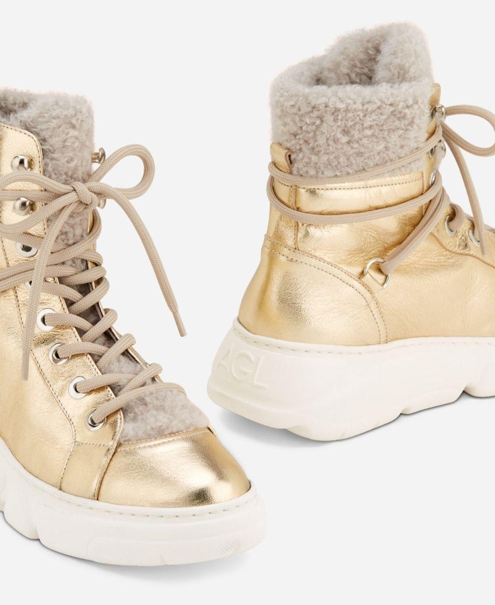 Agl Sneaker Con Montone Platino GISELLE