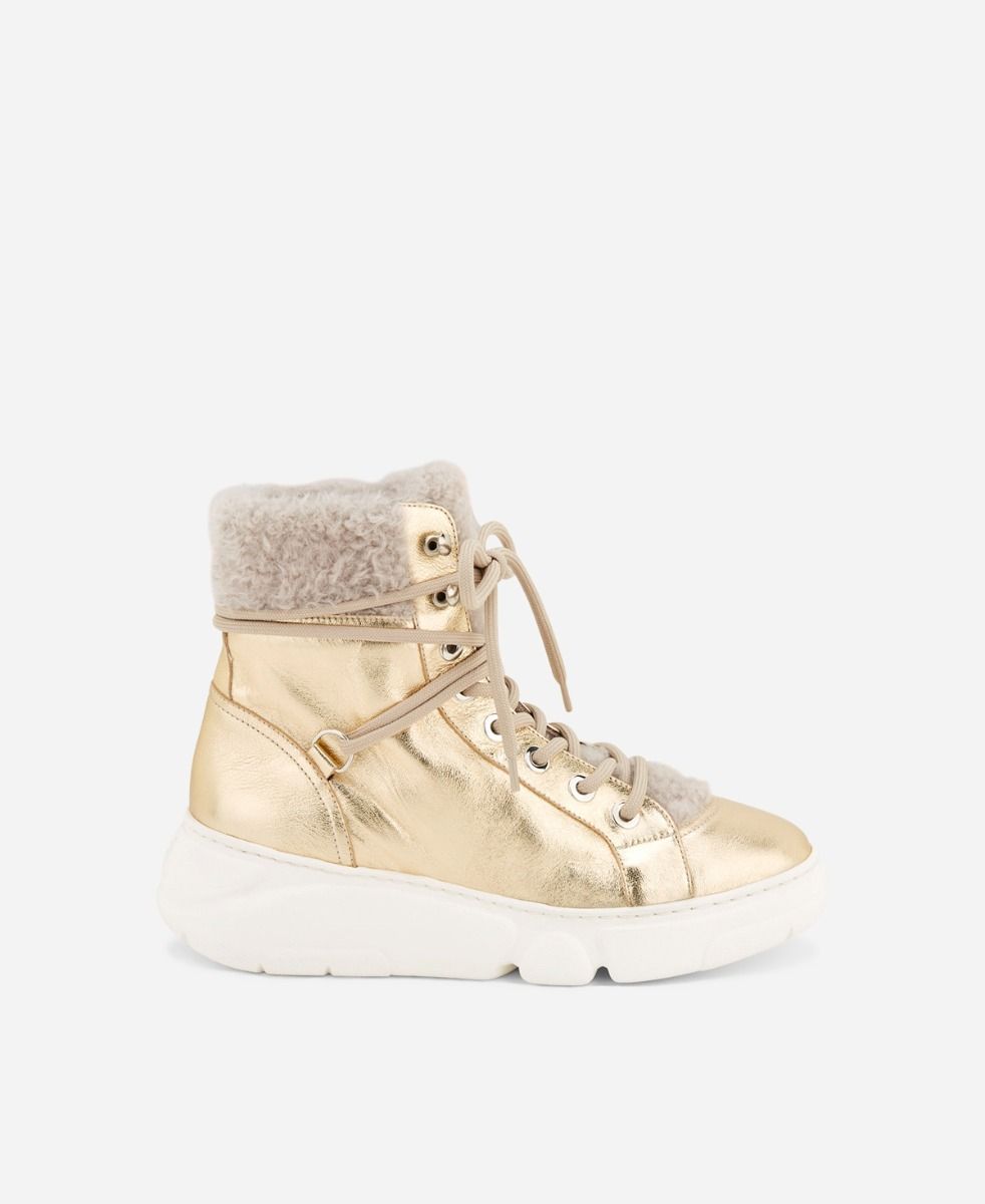 Agl Sneaker con montone Platino GISELLE