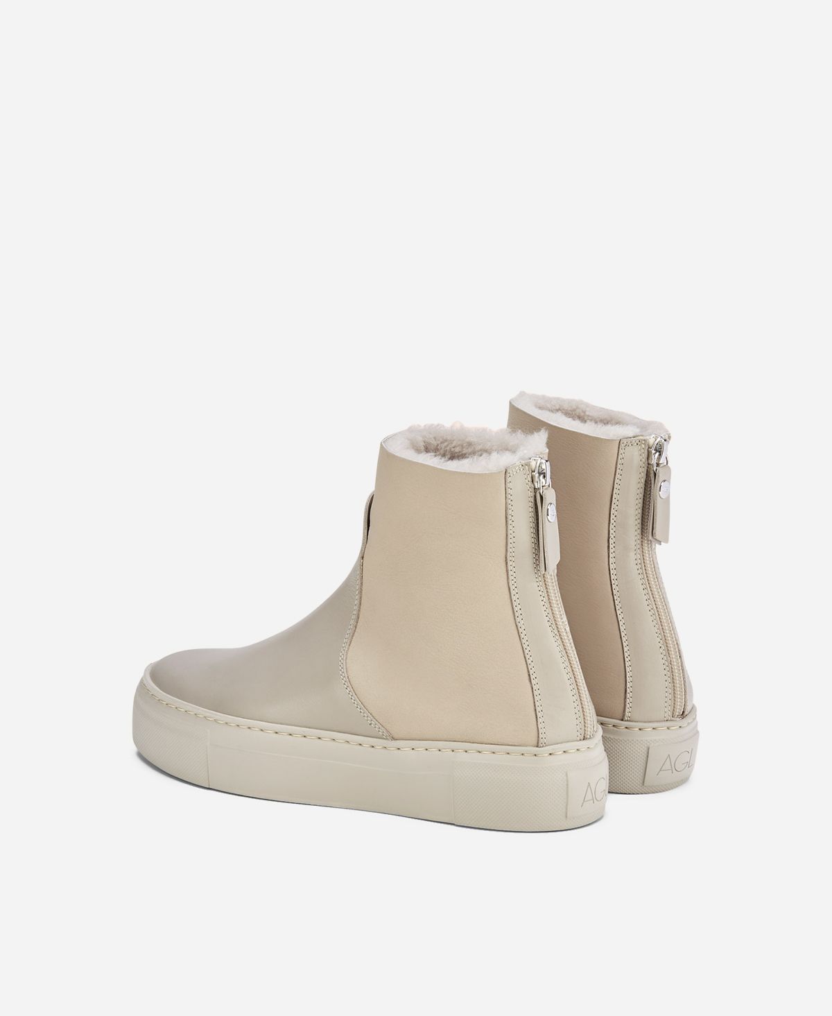 Agl Sneaker Con Shearling Crema MEGHAN WARM