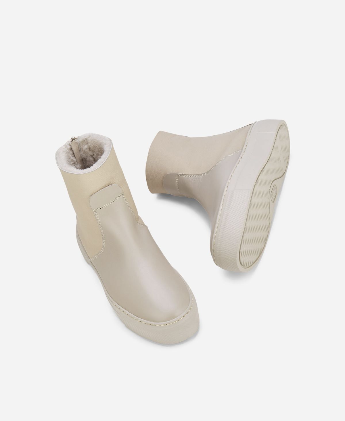 Agl Sneaker Con Shearling Crema MEGHAN WARM