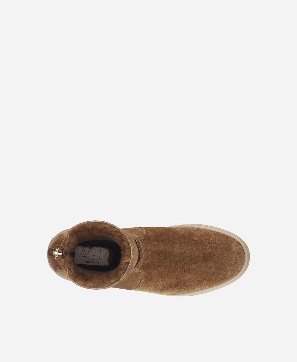 Agl Sneaker Con Shearling Cuoio MEGHAN WARM