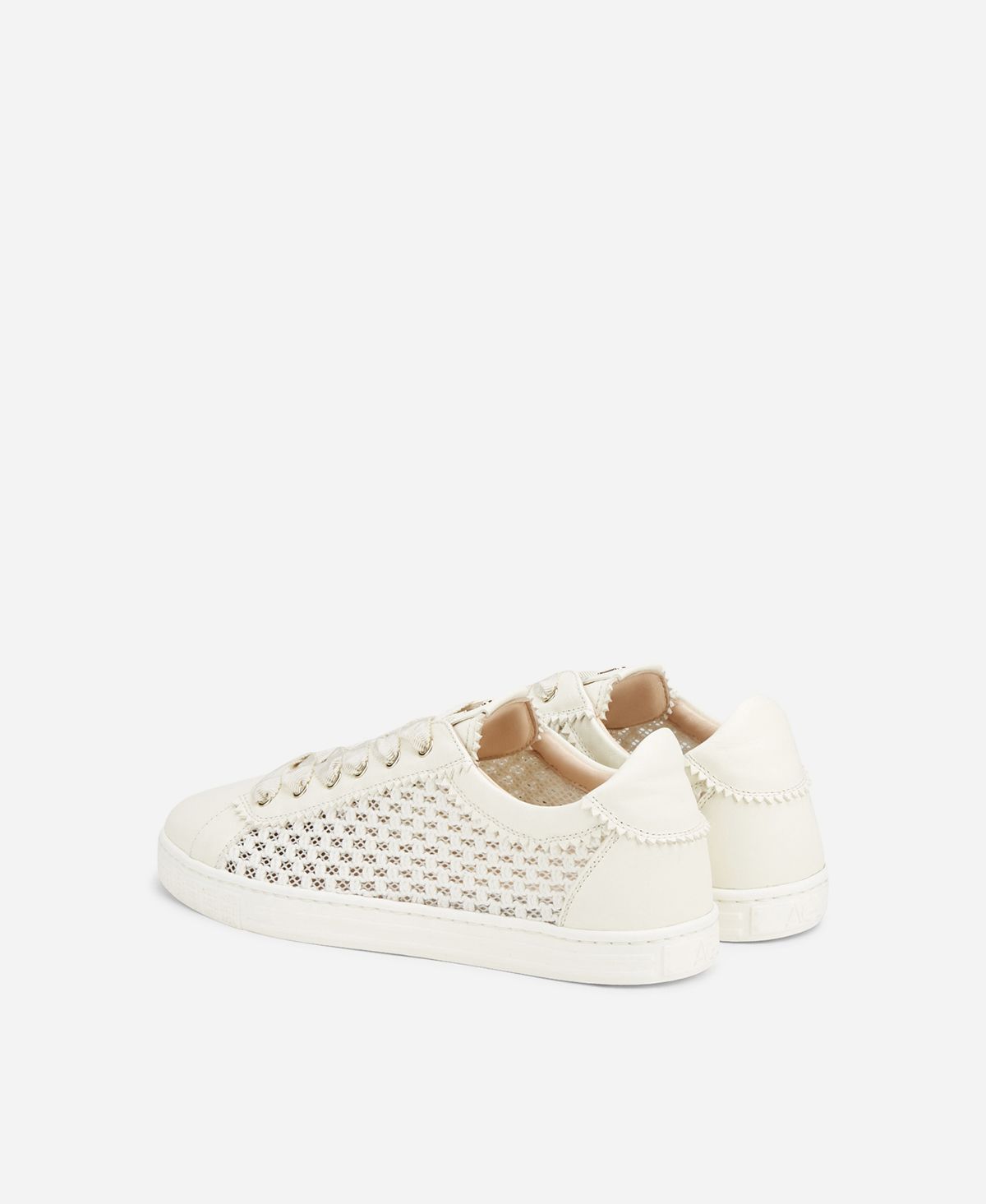 Agl Sneaker Con Trama Bianco Sade Plots