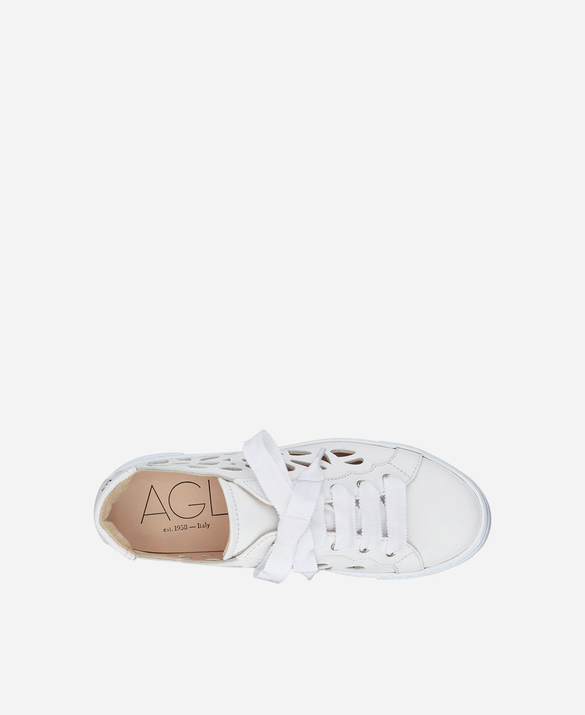 Agl Sneaker Cut-out Bianco Mandi