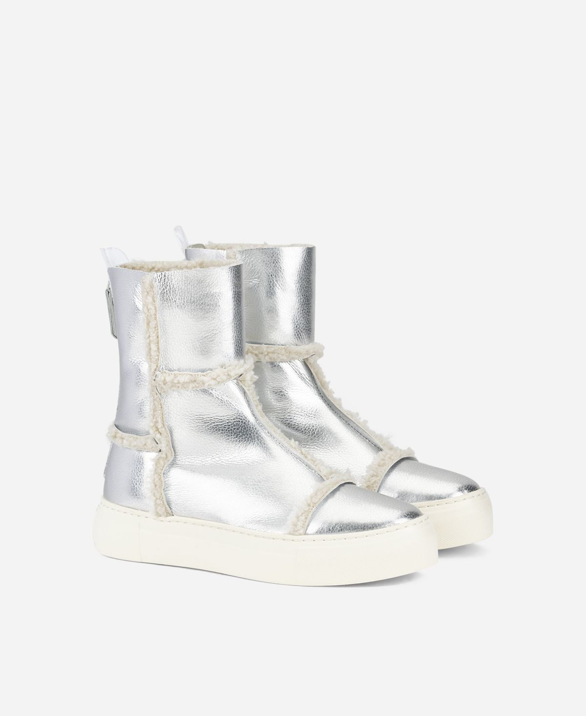 Agl Sneaker In Eco Montone Argento Rosy