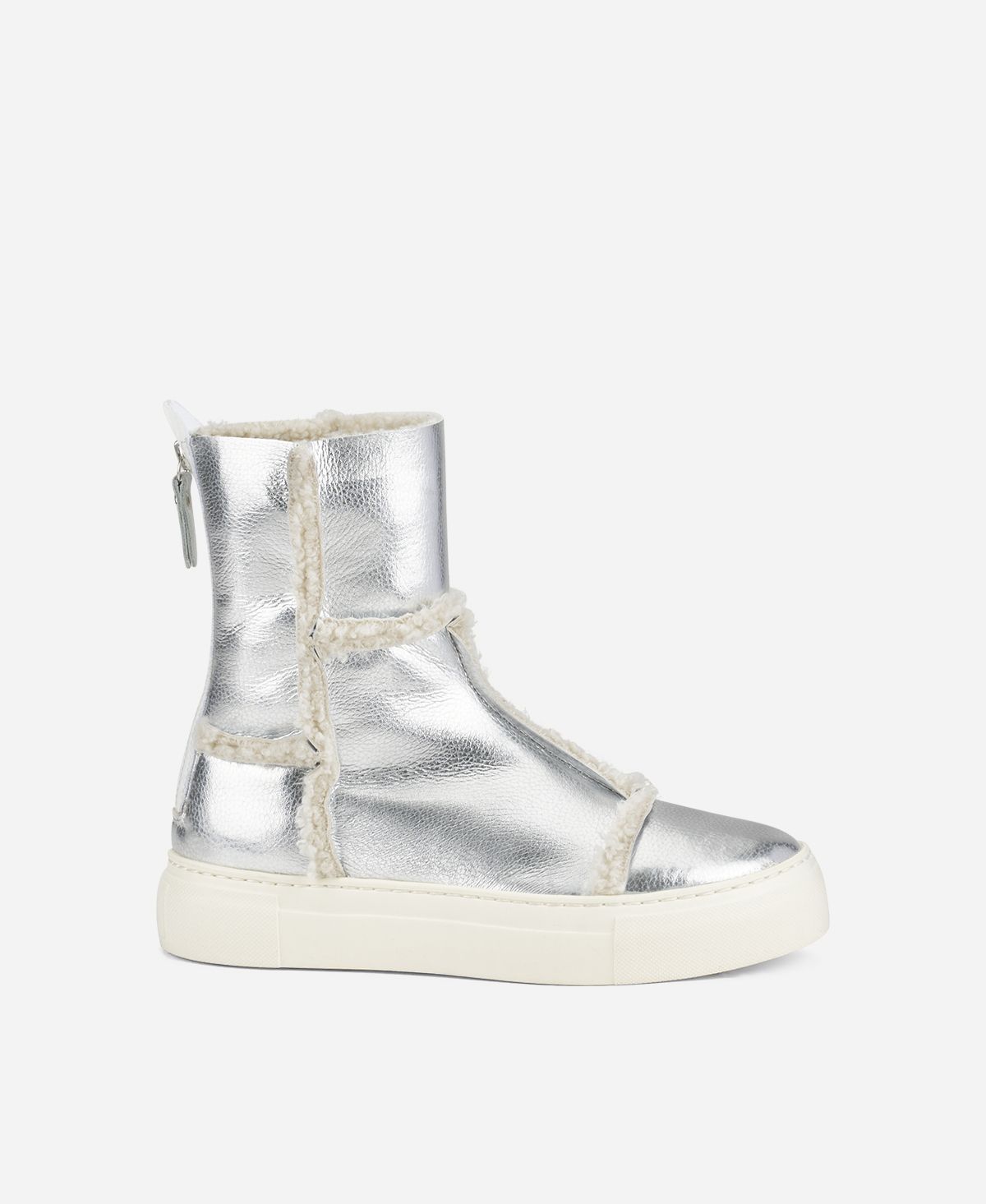 Agl Sneaker in eco montone Argento Rosy