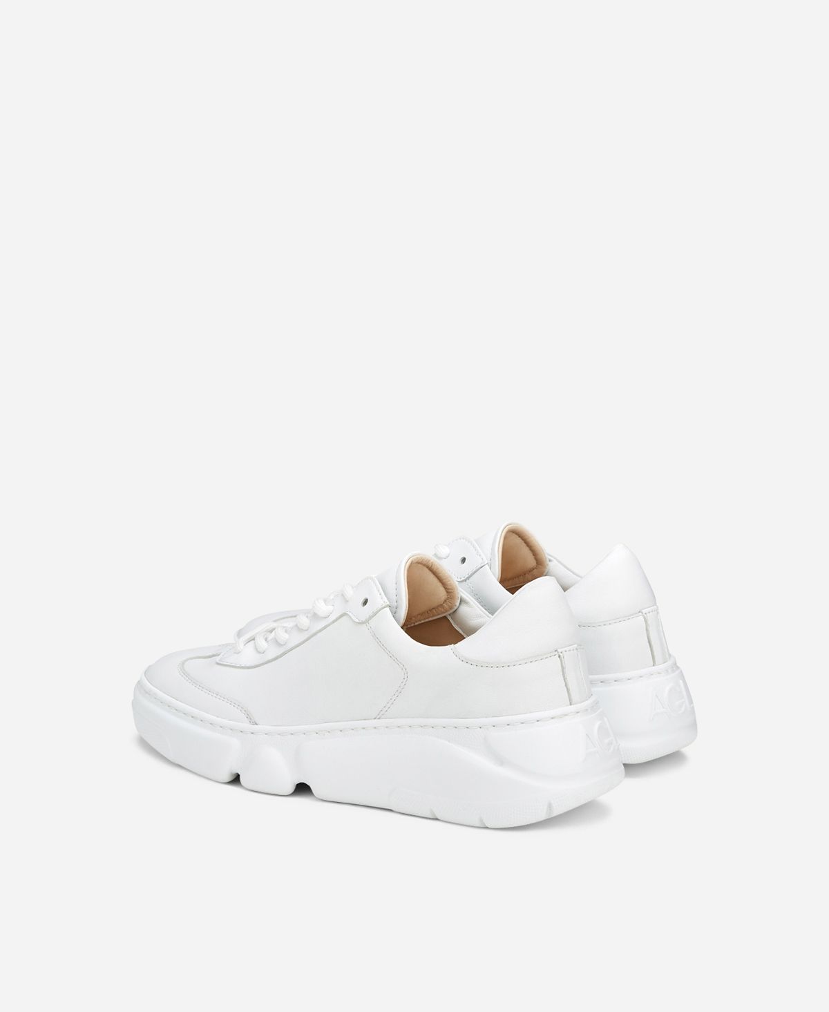 Agl Sneaker In Pelle Bianco Emilie Pure