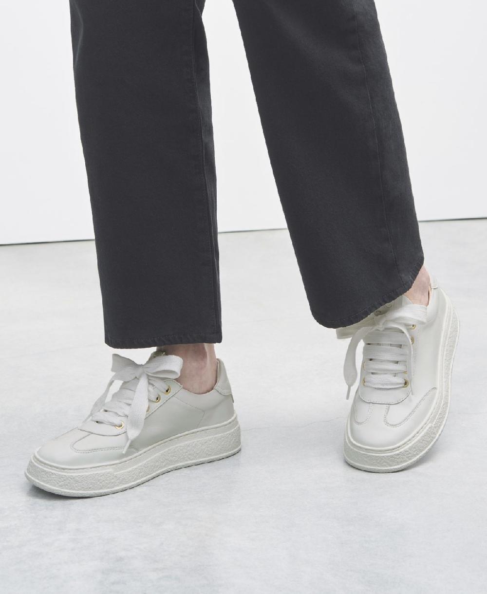 Agl Sneaker In Pelle Bianco Giuly Shoes