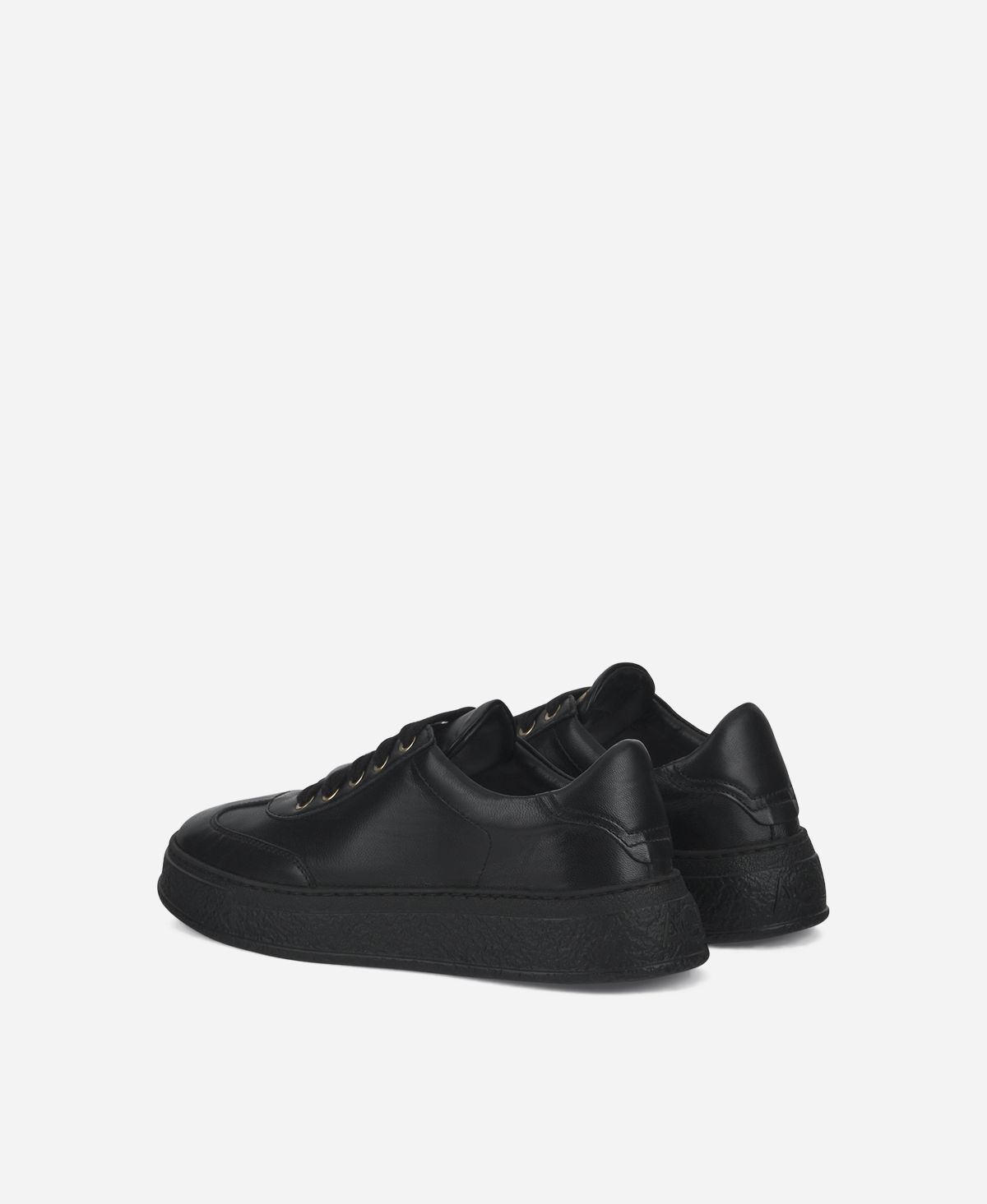 Agl Sneaker In Pelle Nero Giuly Shoes