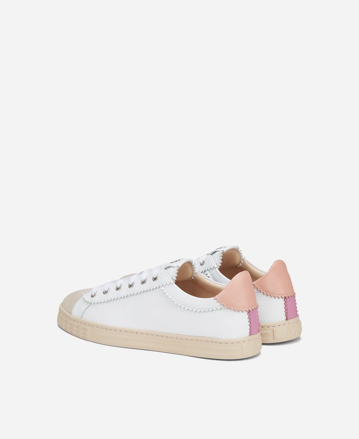 Agl Sneaker In Pelle Rosa Sade
