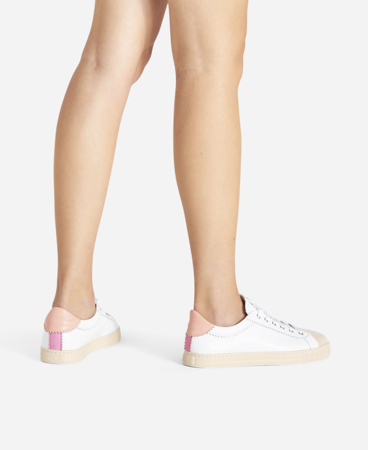 Agl Sneaker In Pelle Rosa Sade