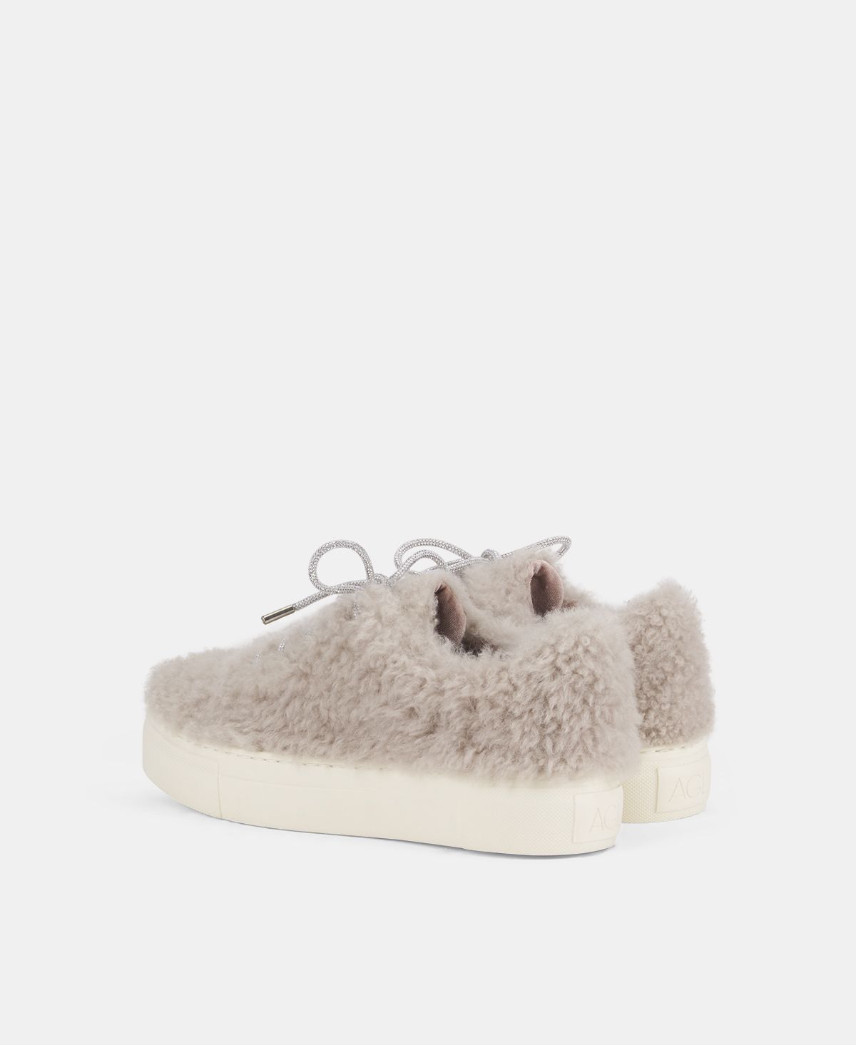 Agl Sneaker In Pelliccia Crema Elda