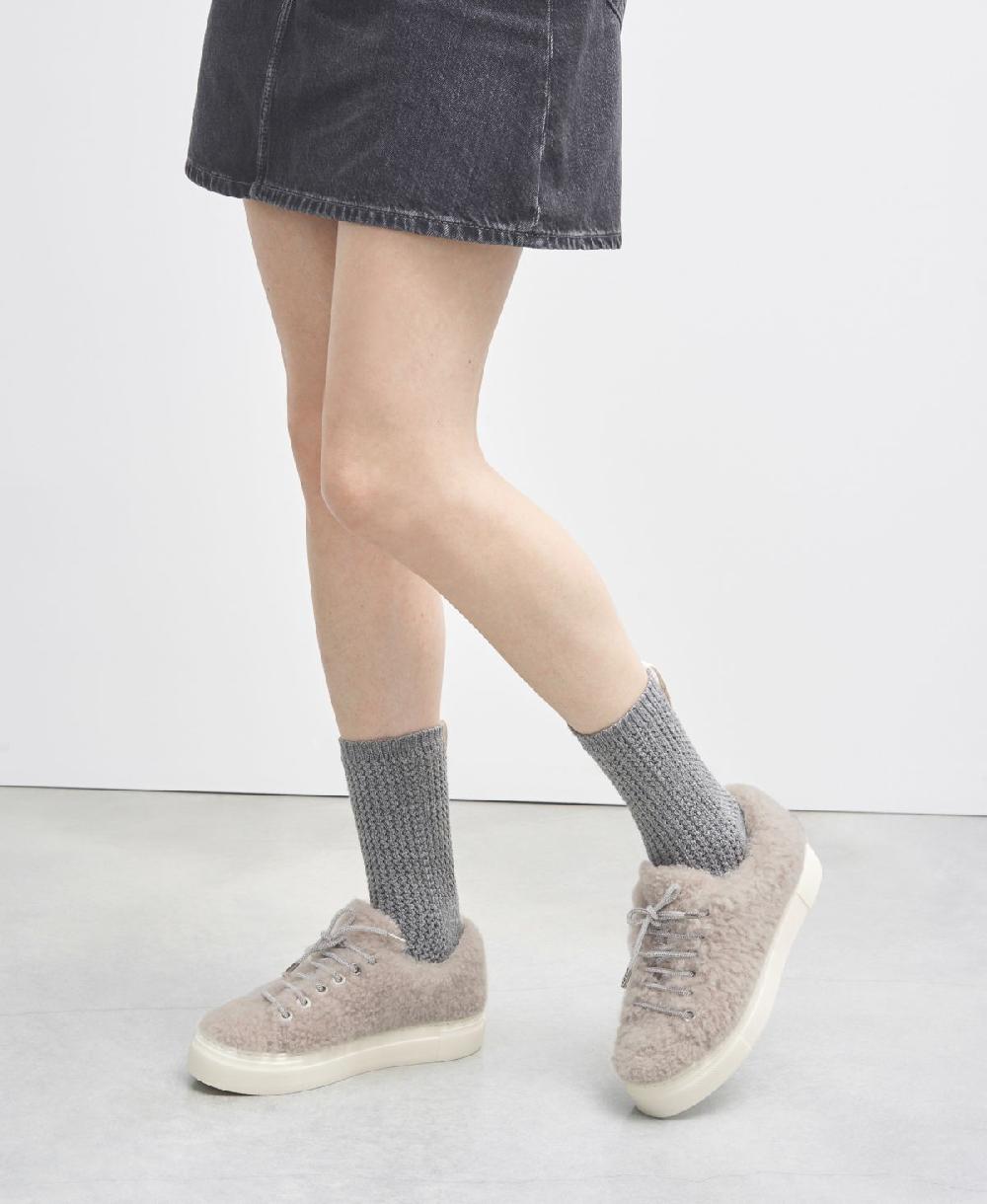 Agl Sneaker In Pelliccia Crema Elda