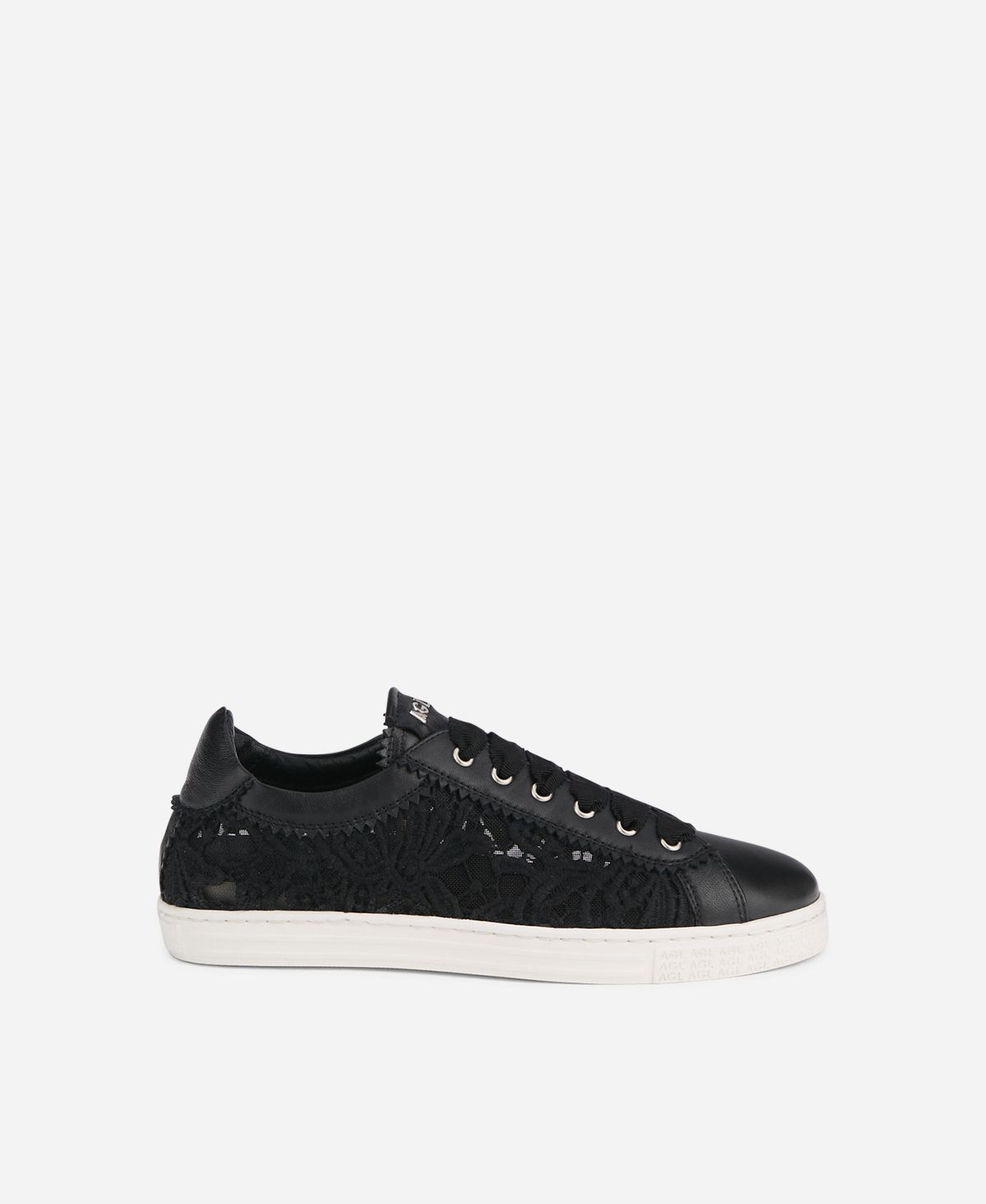 Agl Sneaker in pizzo Nero Sade Fabric