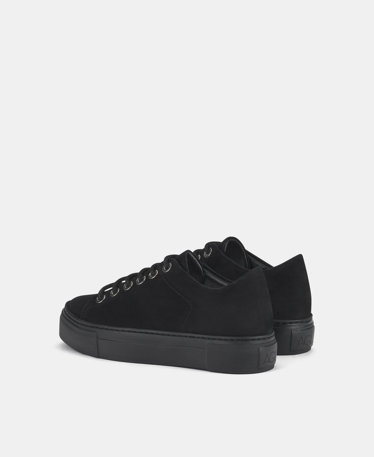 Agl Sneaker In Velour Nero Crystal