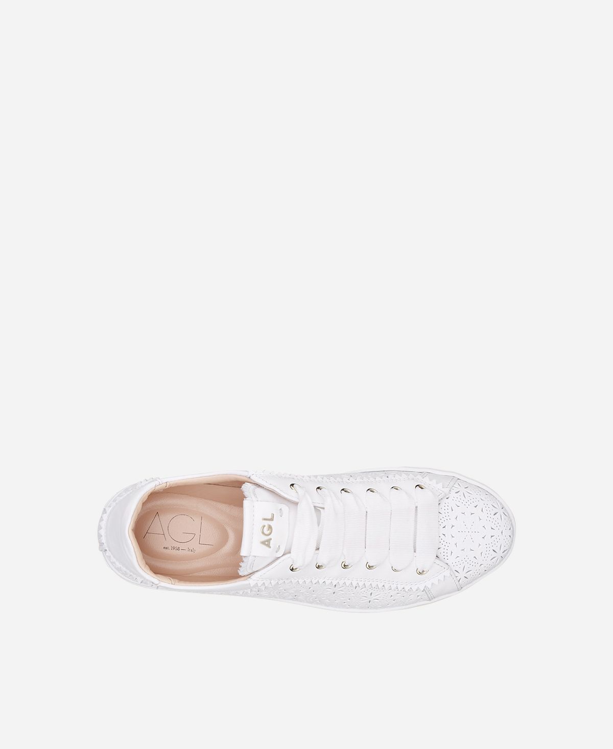 Agl Sneaker Perforata Bianco Sade Spring