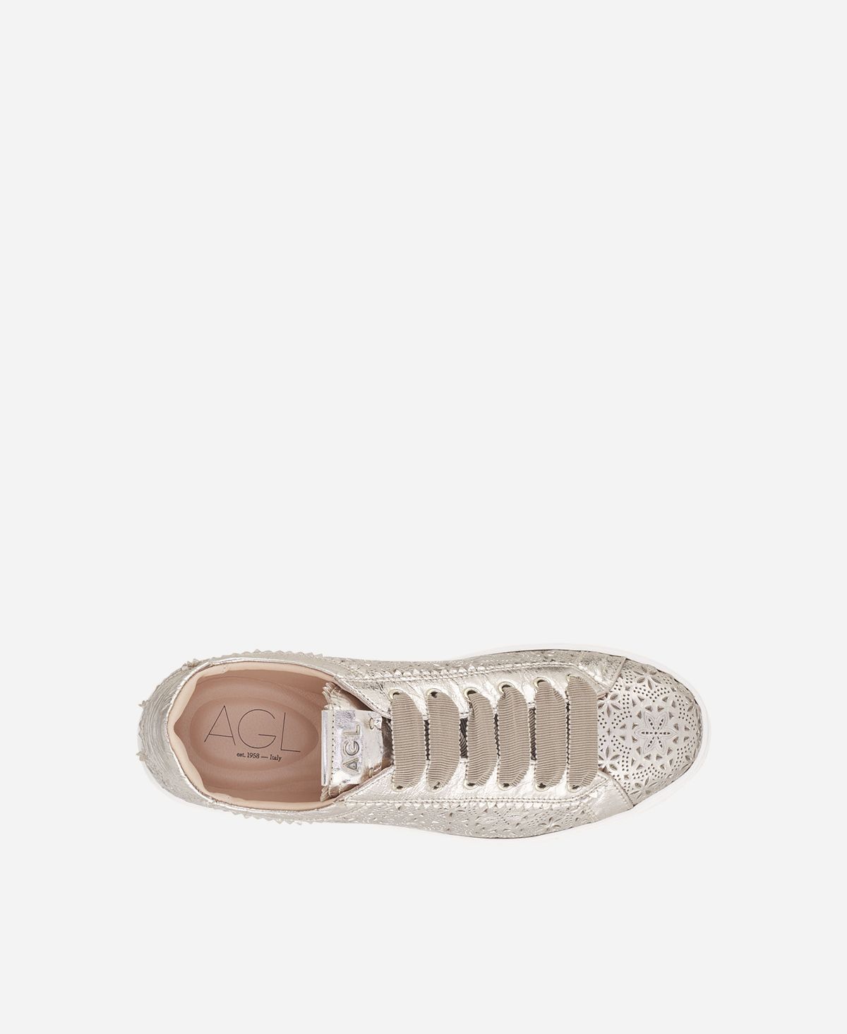 Agl Sneaker Perforata Platino Sade Spring